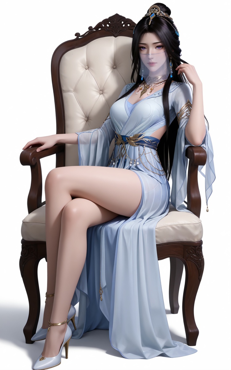 DJ_紫灵-新建模-白衣-凡人修仙传 by DJ大江东去 on Tensor.Art