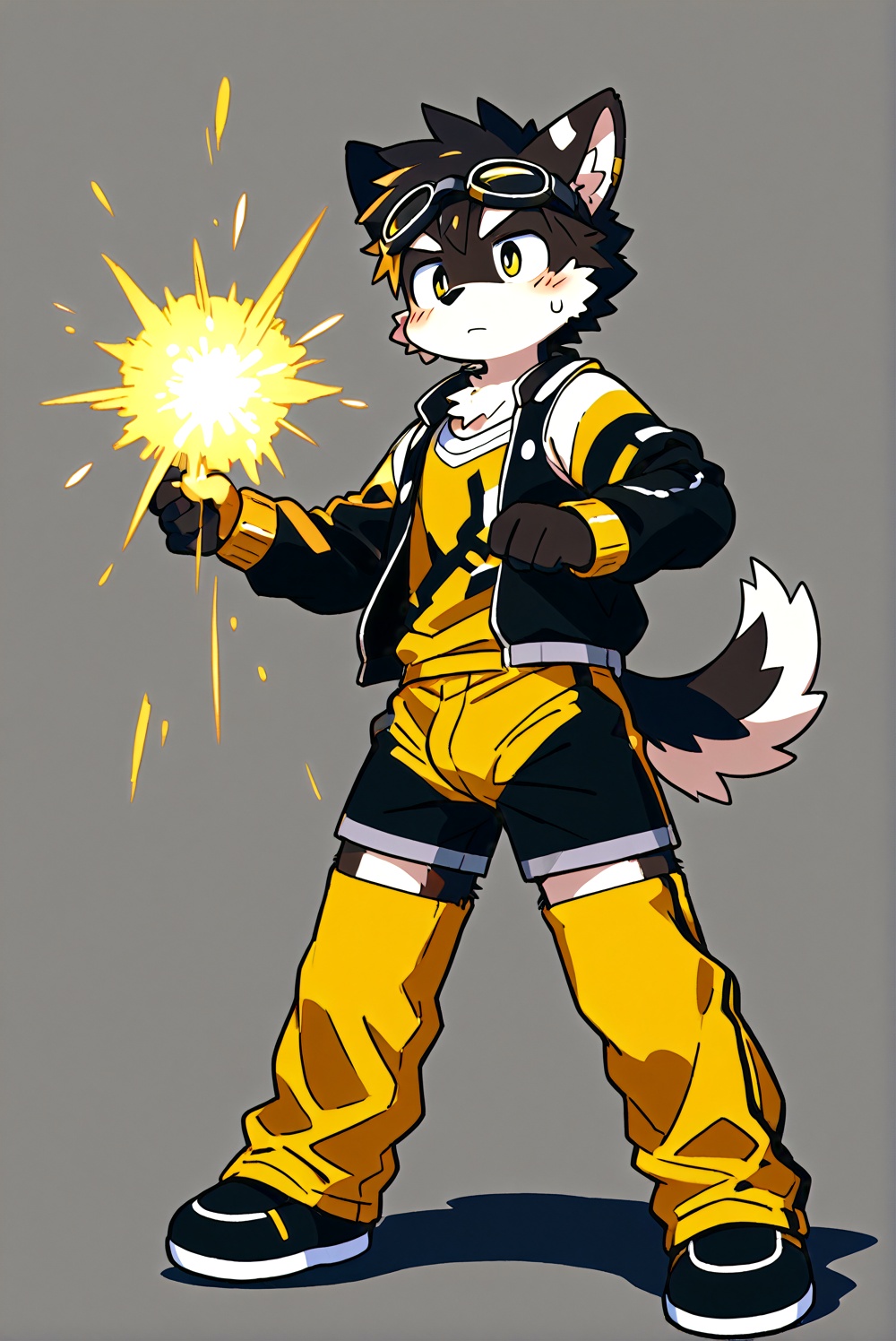 electronic pixel style,furry,1boy,<lora:electronic pixel style（涂鸦工坊β）:0.6>,