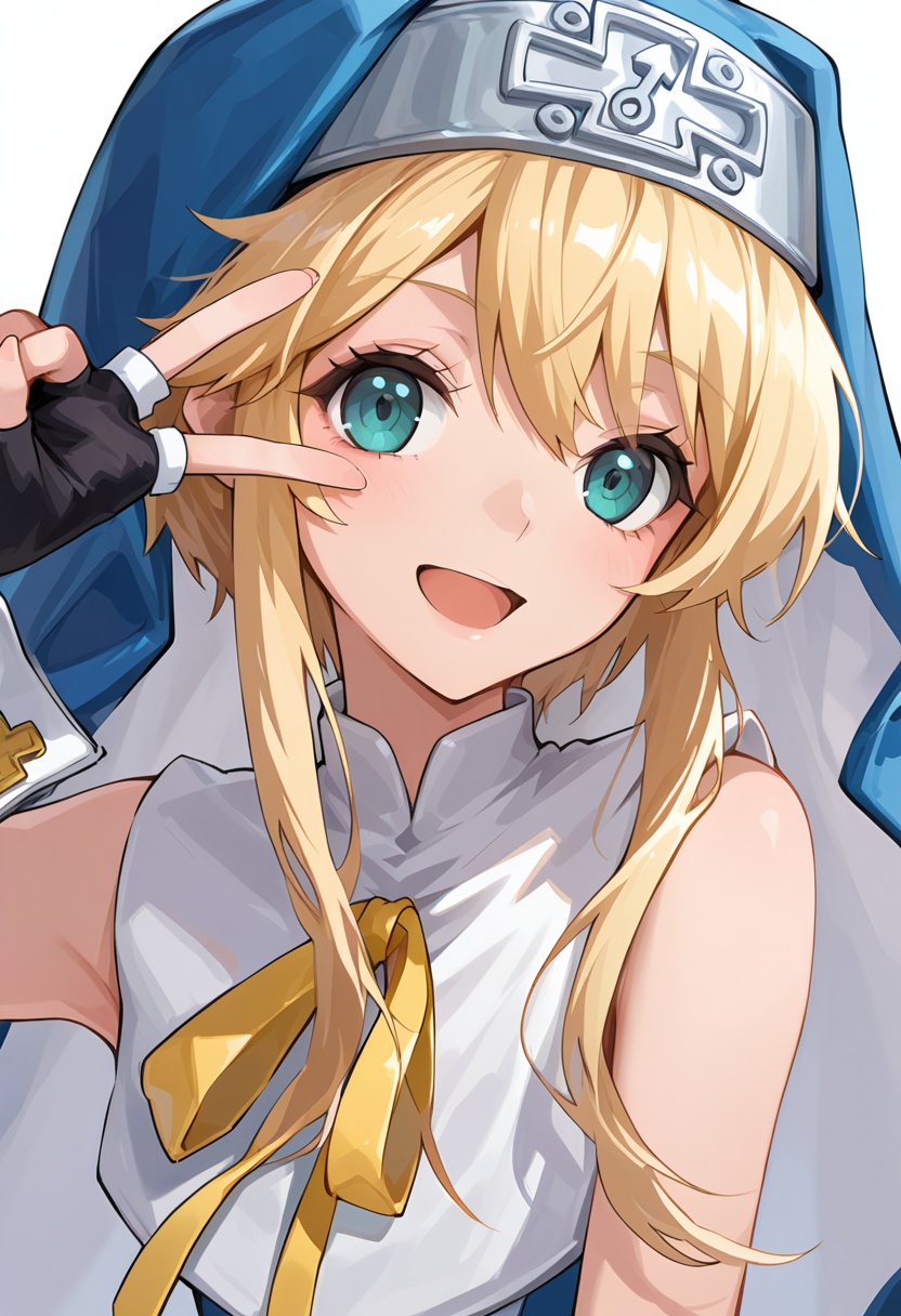bridget \(guilty gear\),  blue veil,  mars symbol on Tensor.Art