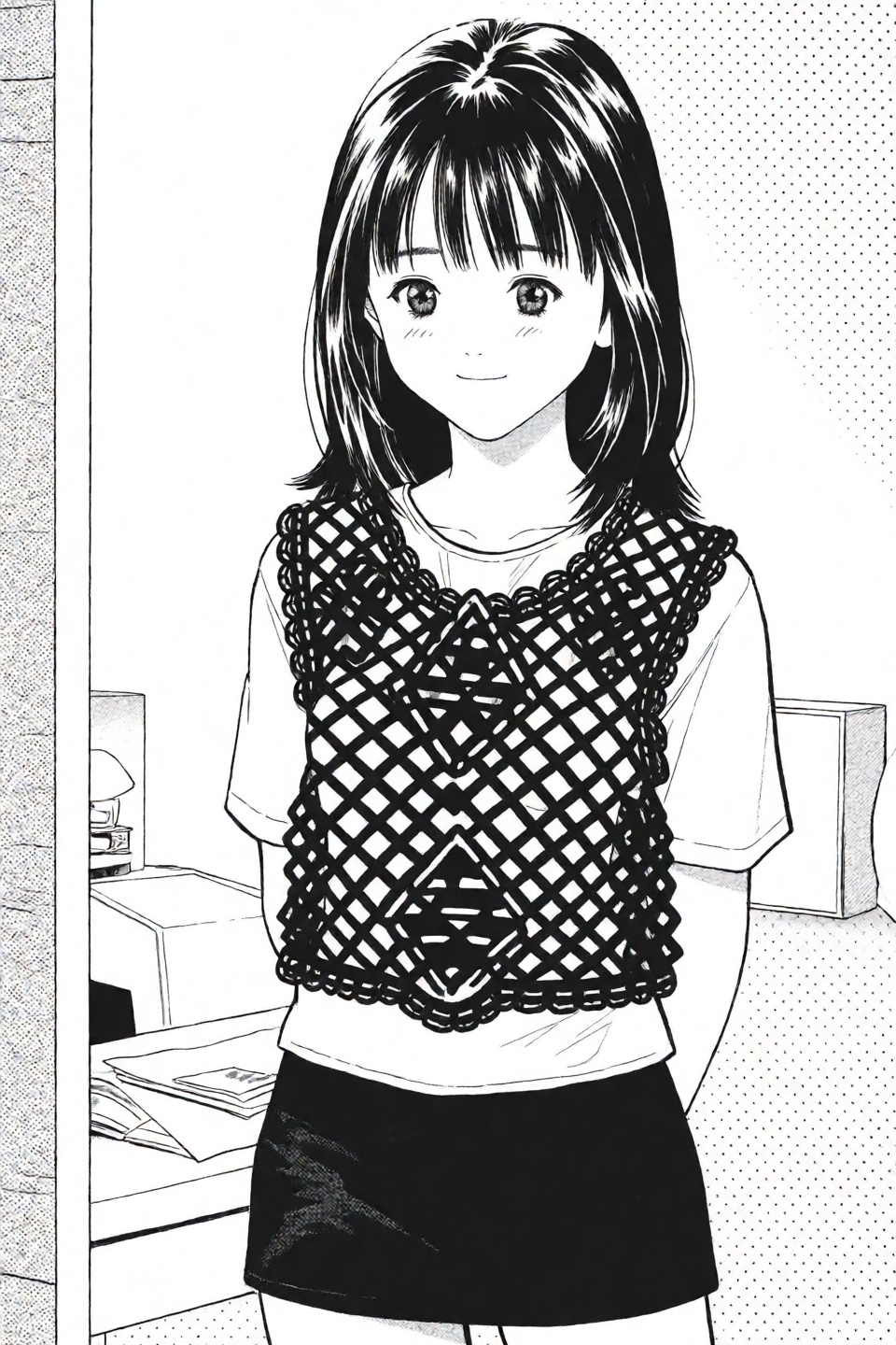 Katsura Masakazu Style,  1girl,  solo on Tensor.Art