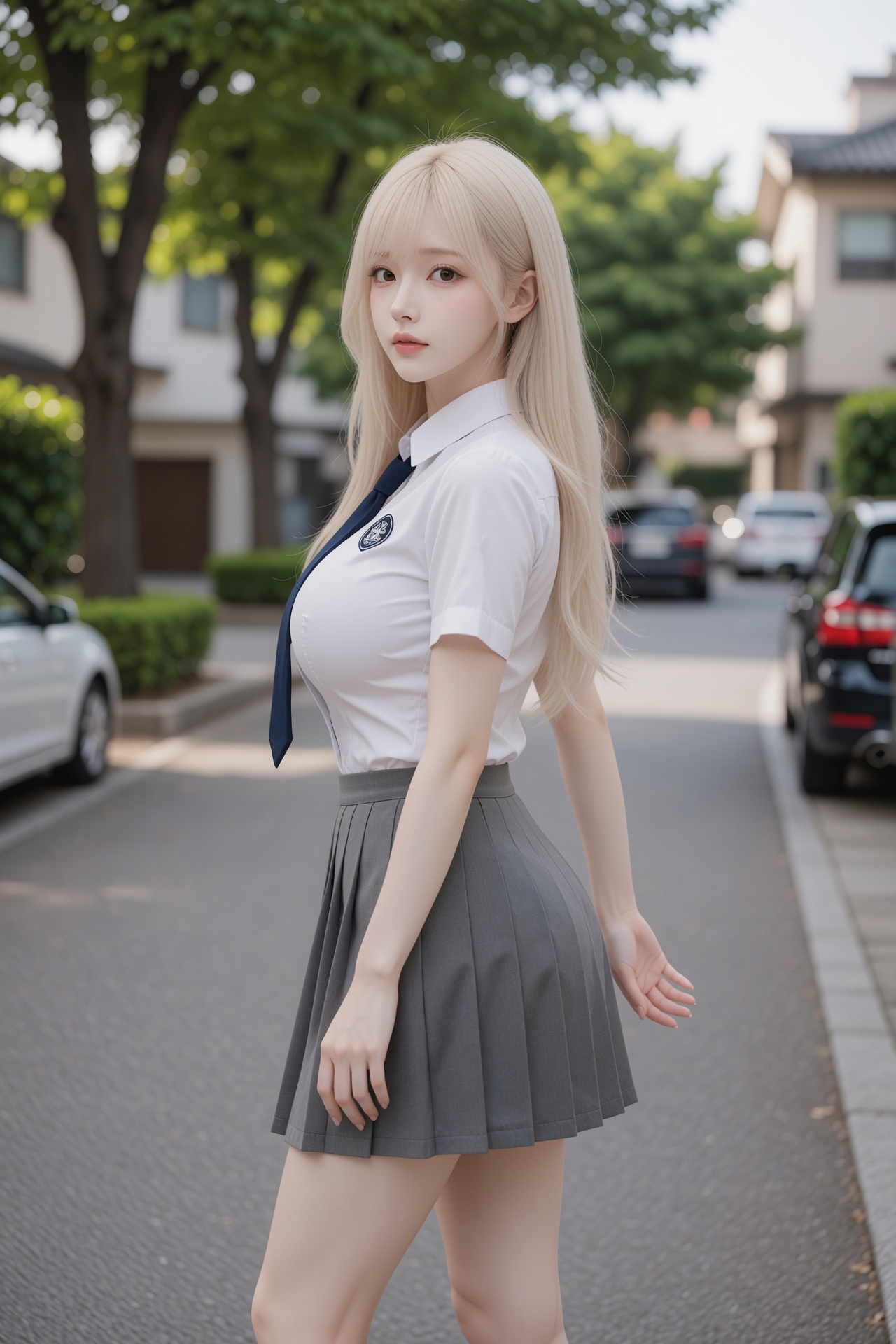 Ziny,  an ***** pretty girl,  ((pastel pale-pink hair)) on Tensor.Art