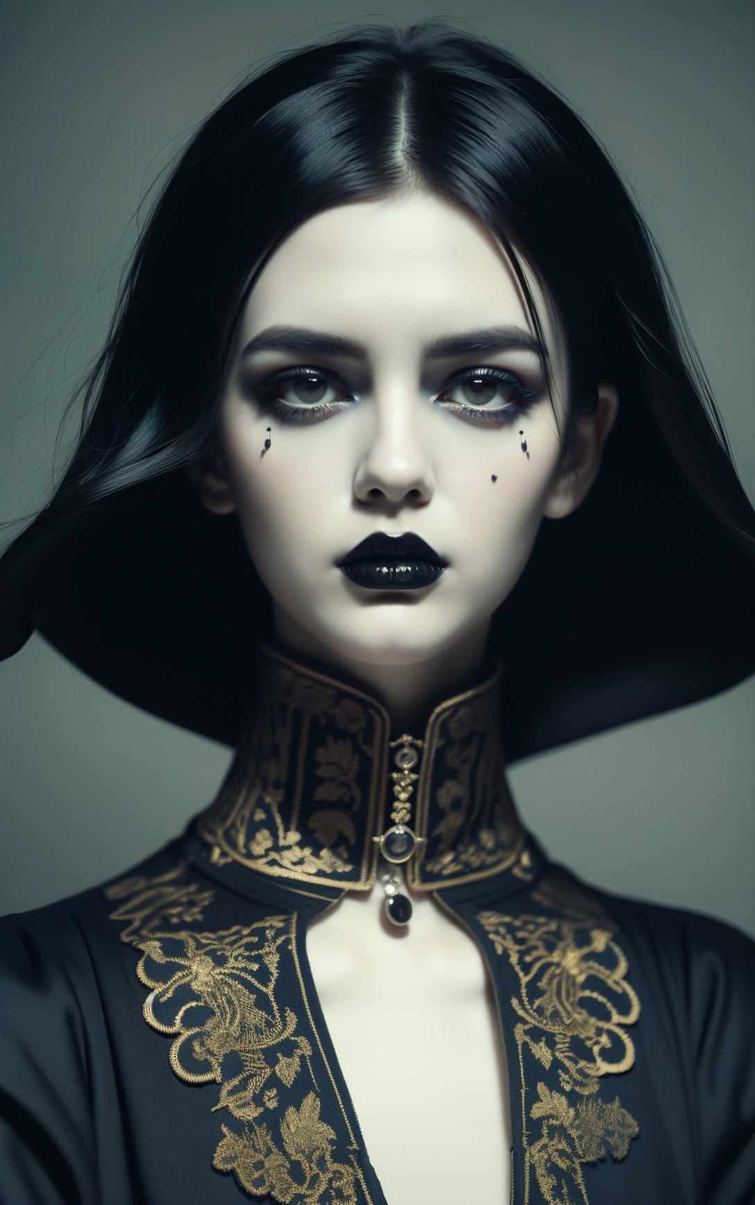 (masterpiece, top quality, best quality, official art, beautiful and aesthetic:1.2),cover art,illustration minimalism,gothic style Resonant Peaceful Navy Blue ([quinoa:Burgers:4]:1.2),it is anthropomorphic with a face,dark,mysterious,haunting,dramatic,ornate,detailed,