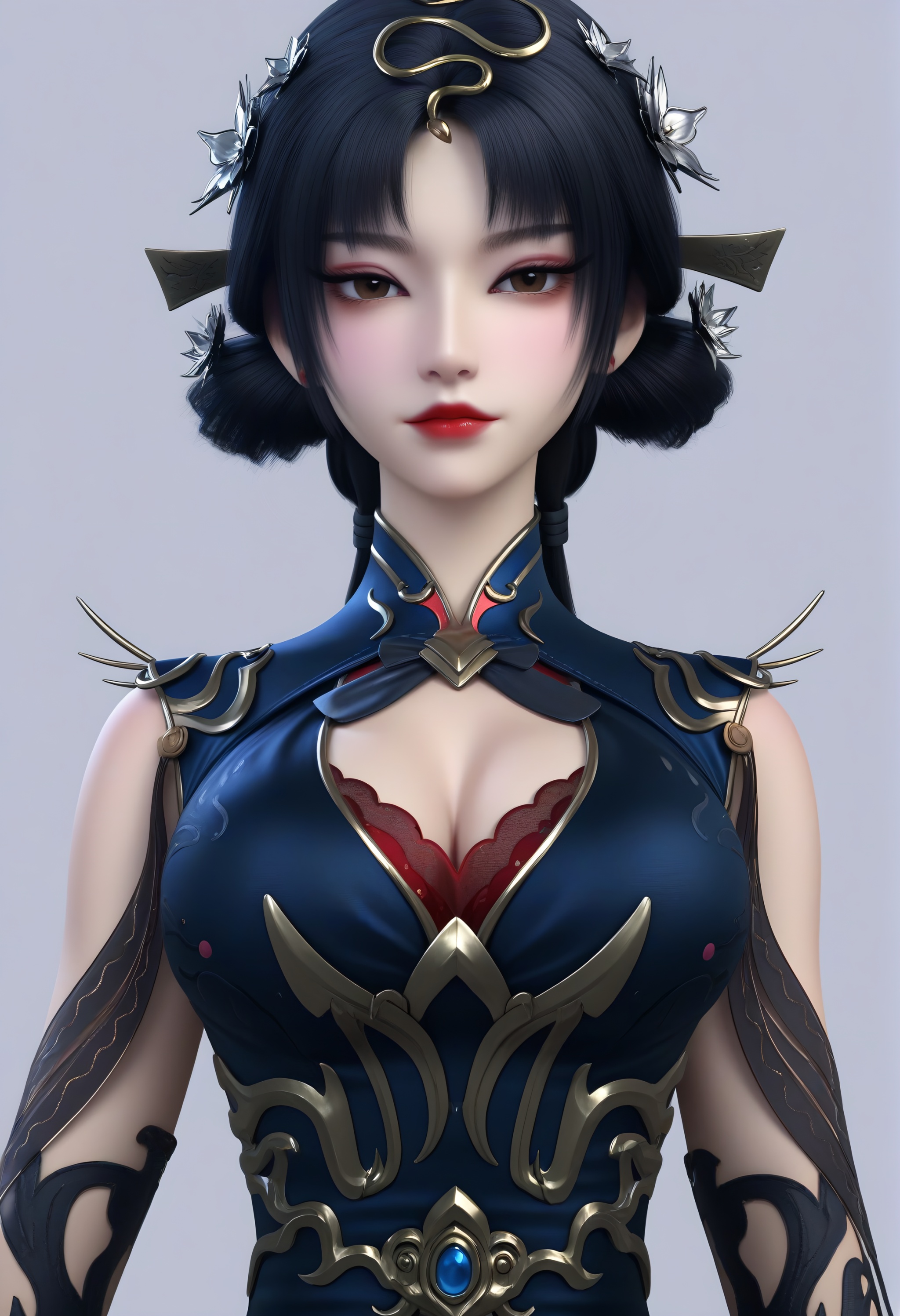 looking at viewer,  front view,  upper body by 誠 on Tensor.Art