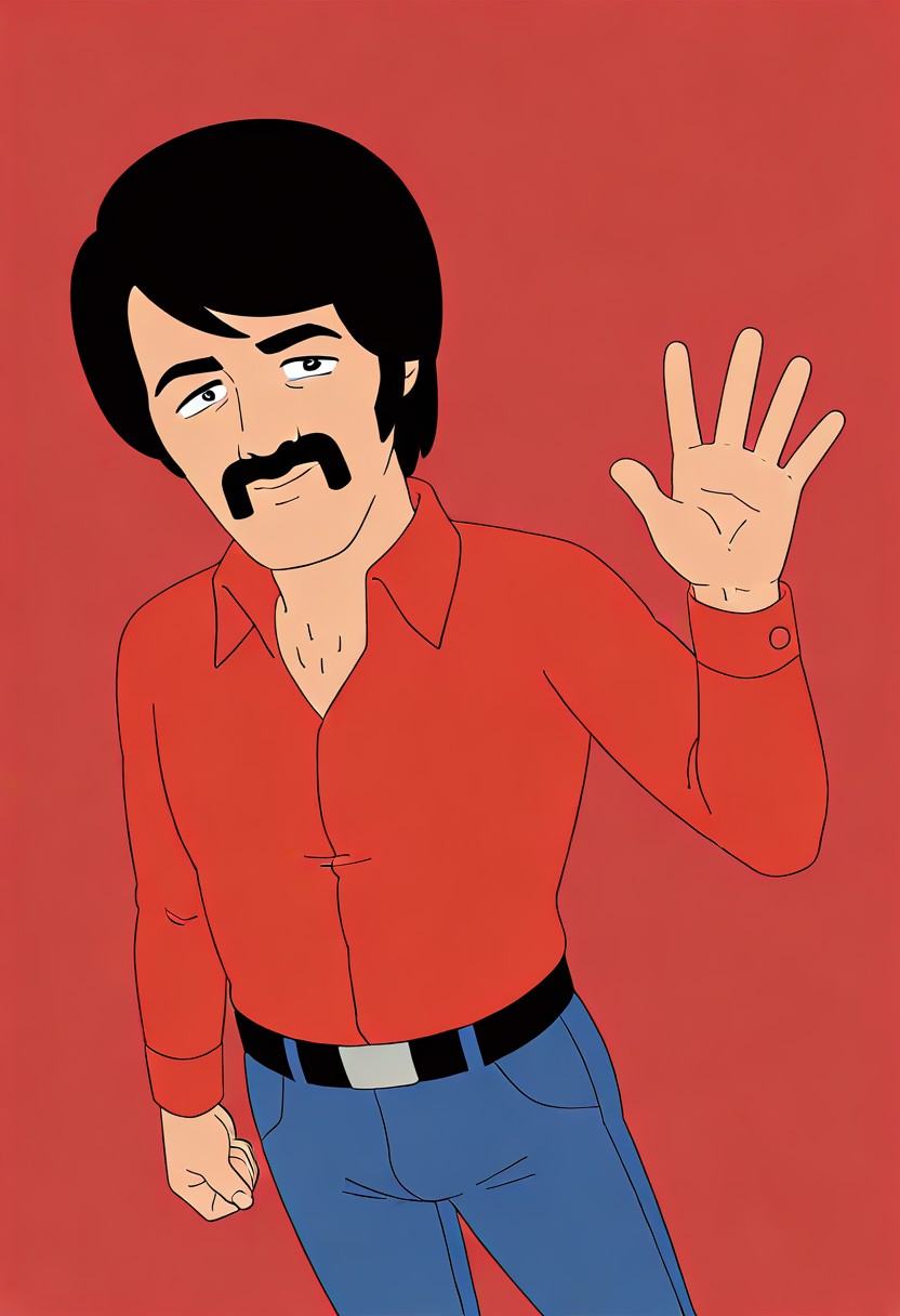 GregThroater,  red background,  GregThroater on Tensor.Art