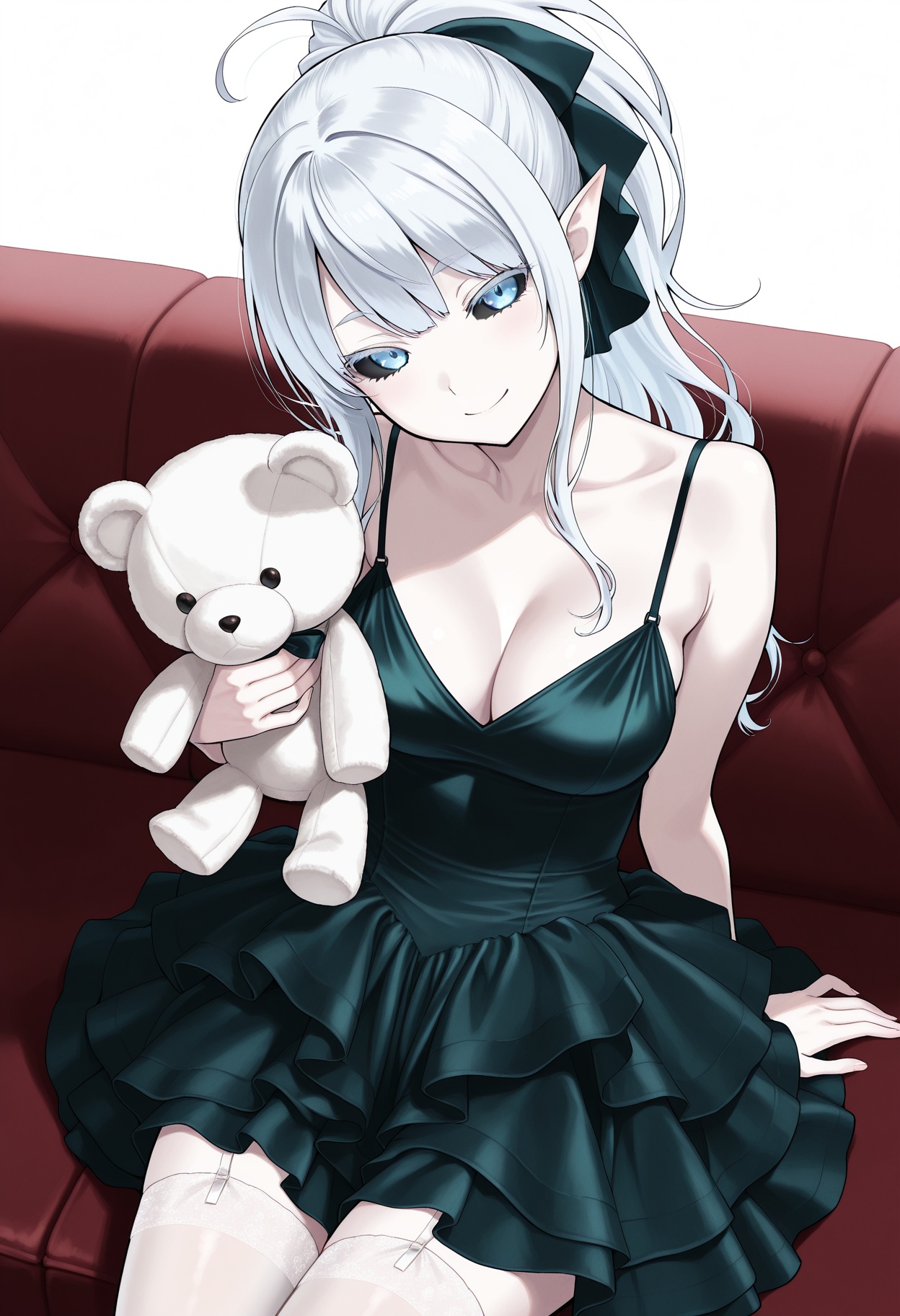 1girl,  pale skin,  white hair on Tensor.Art