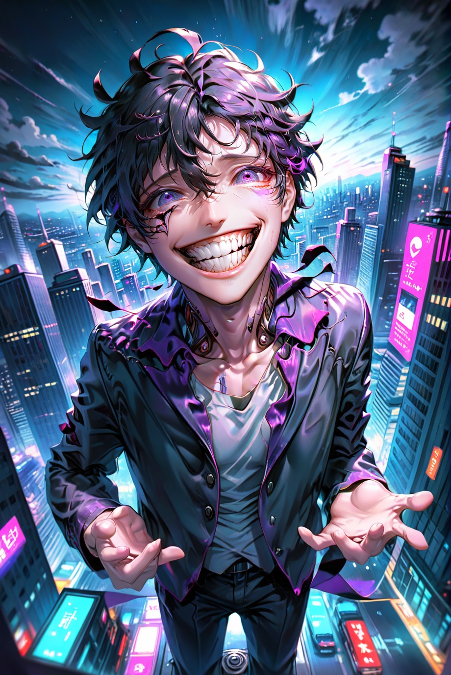 hiro crazy dimension,  1 man,  crazy face on Tensor.Art