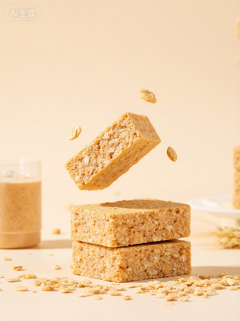 Close-up,blur foreground,commercial photography,product photography,wheat,the moment when delicious oatmeal bars fall,broken oatmeal bars,simple background,, Negative prompt: ng_deepnegative_v1_75t,(badhandv4:1.2),EasyNegative,(worst quality:2),,nsfw, Steps: 20, Sampler: Euler, CFG scale: 3.5, Seed: 90410464, Size: 768x1024, Model hash: 8cba4f1ef4, Model: F.1基础算法模型-哩布在线可运行_F.1-dev-fp8.safetensors, Denoising strength: 0, RNG: CPU, Lora 1: 商业视觉食品摄影模型, Lora Hash 1: 869d5ea94f, Lora Weight 1: 0.6, Lora 2: 面包甜品烘焙食物视觉_电商摄影, Lora Hash 2: ea9d7a91b1, Lora Weight 2: 0.8, vae_name: automatic