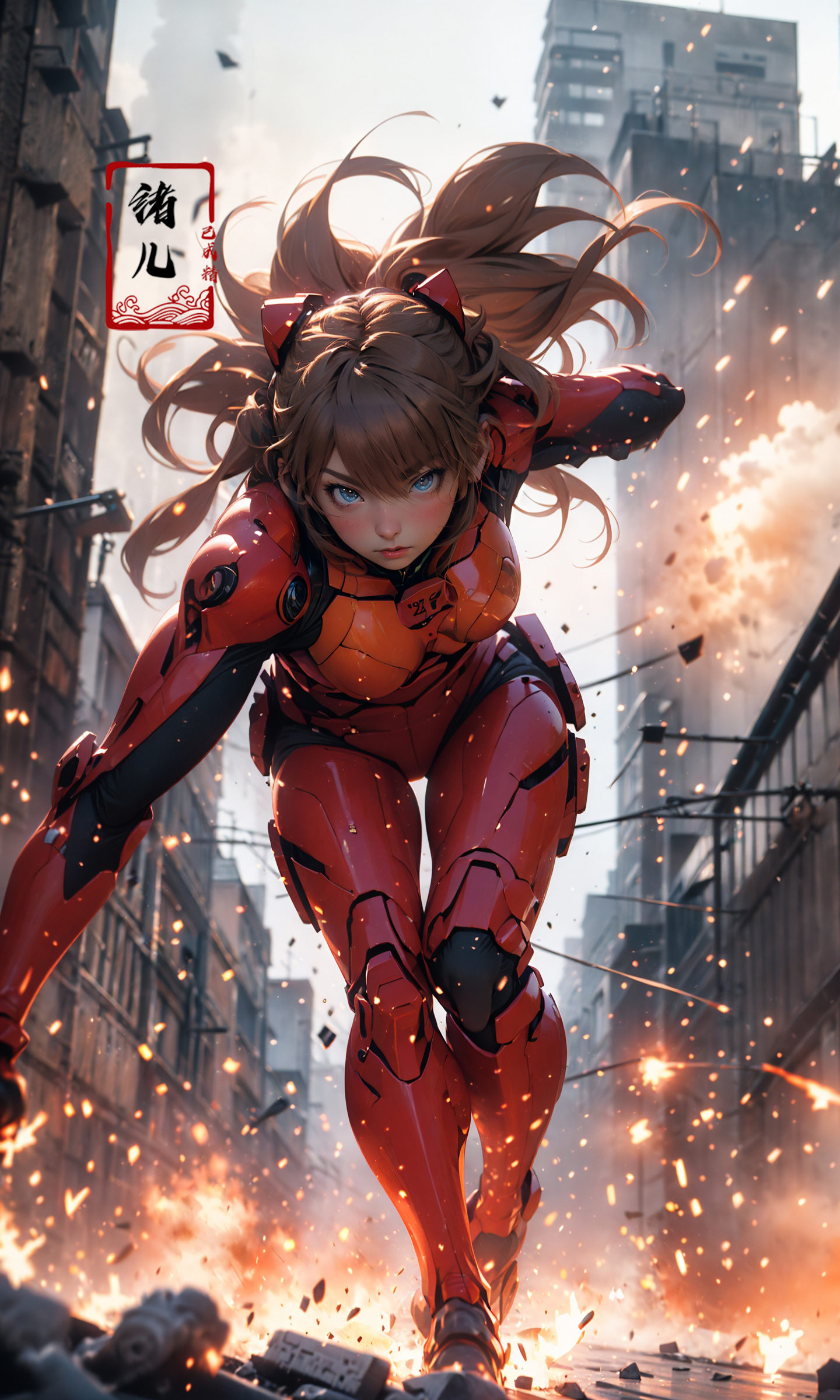 Epic CG masterpiece,  Asuka Langley Soryu,  hdr on Tensor.Art