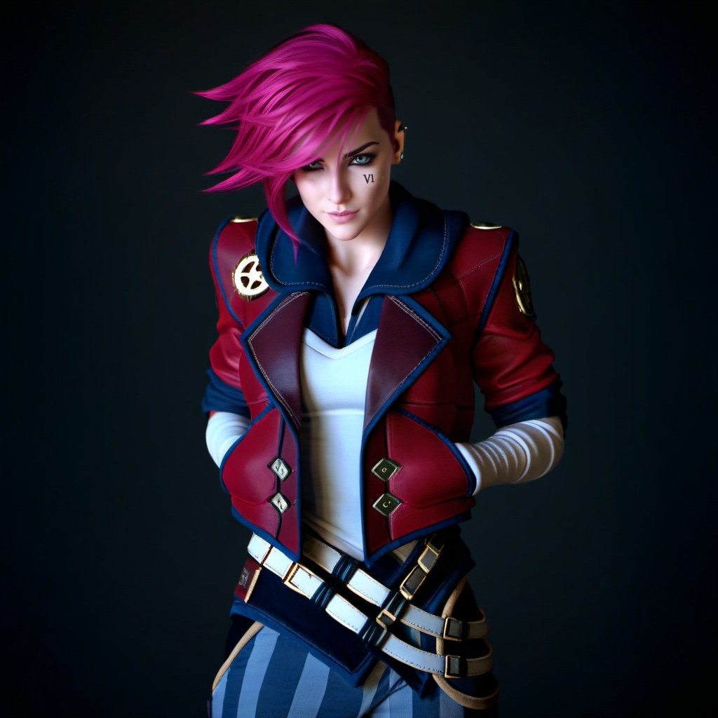 a woman,  full body,  pink hair on Tensor.Art