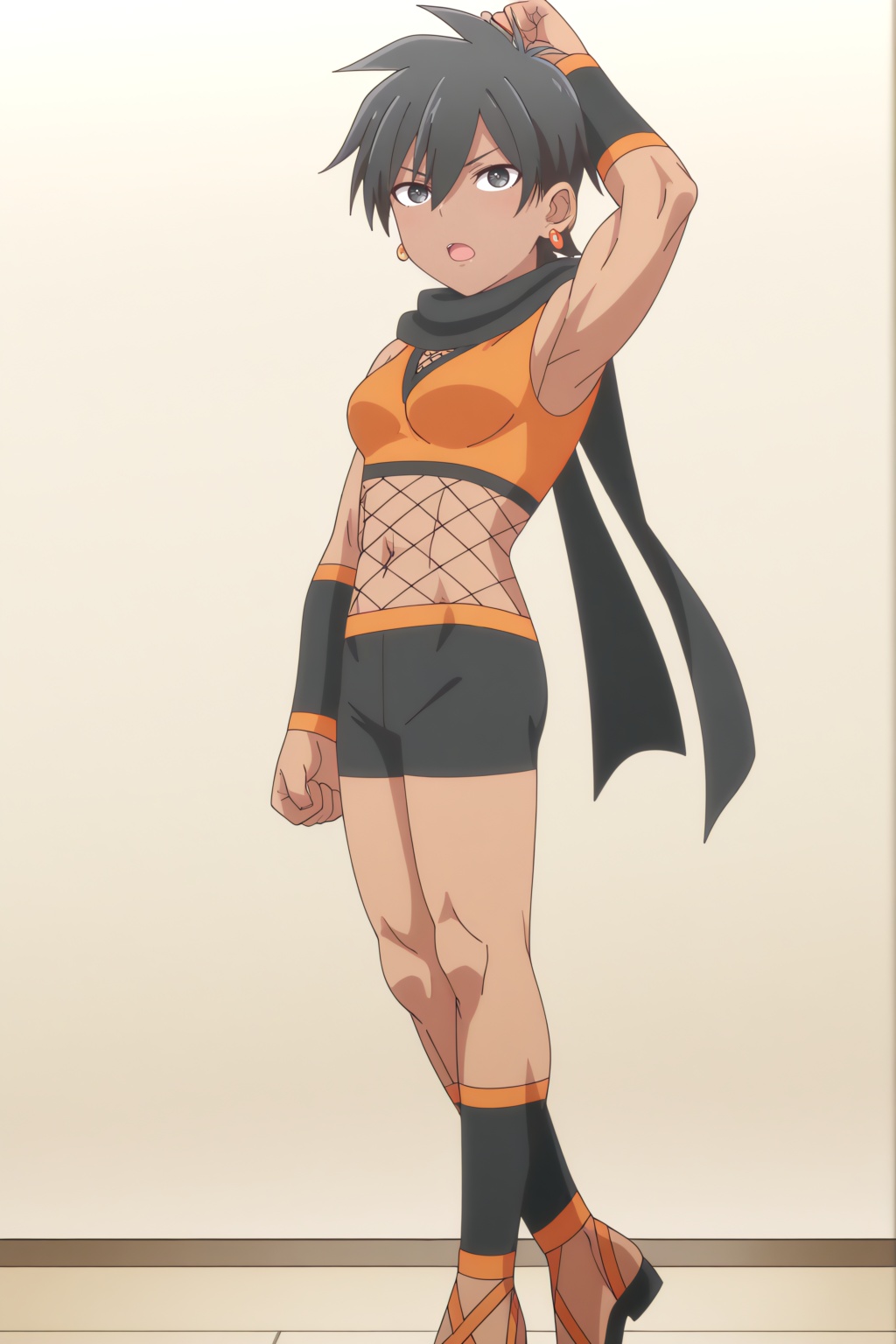 Kanie Kusagakure,  midriff,  armpits on Tensor.Art