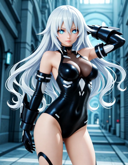 <lora:dmd2_sdxl_4step:1>,1girl,official style,masterpiece,best quality,newest,very aesthetic,highly detailed,high resolution,absurdres,highres,depth of field,super detailed skin,very awa,posing,black heart \(neptunia\),