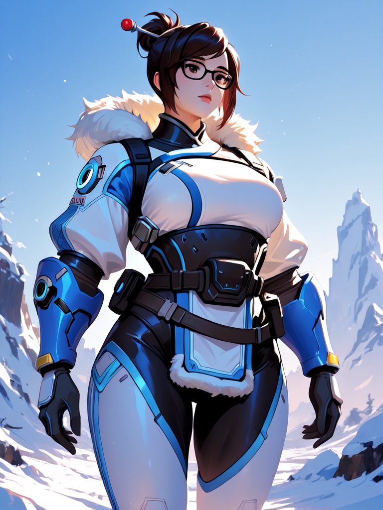 1girl,  mei (overwatch),  tall female on Tensor.Art