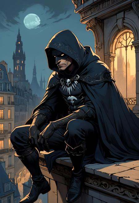 Paris 1900,  Dark Fantasy,  Dark night on Tensor.Art