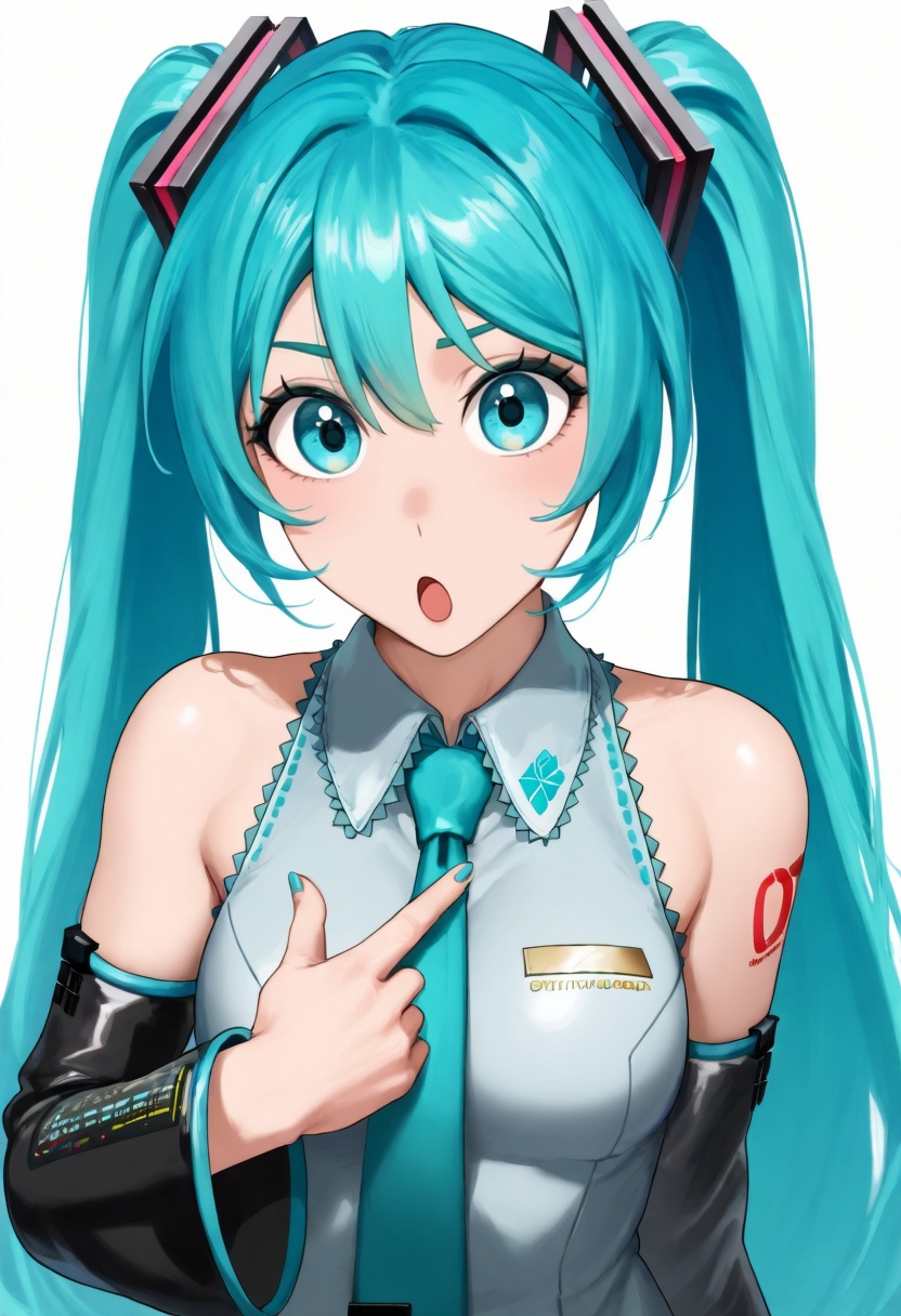 simple background,  white background,  pointing at self on Tensor.Art
