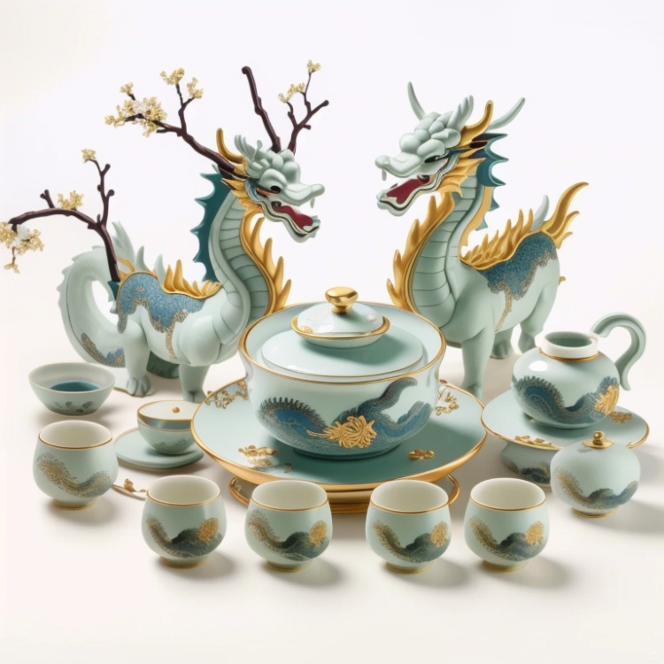 设计-中式茶具-ChineseTeaSet by 师叔 on Tensor.Art