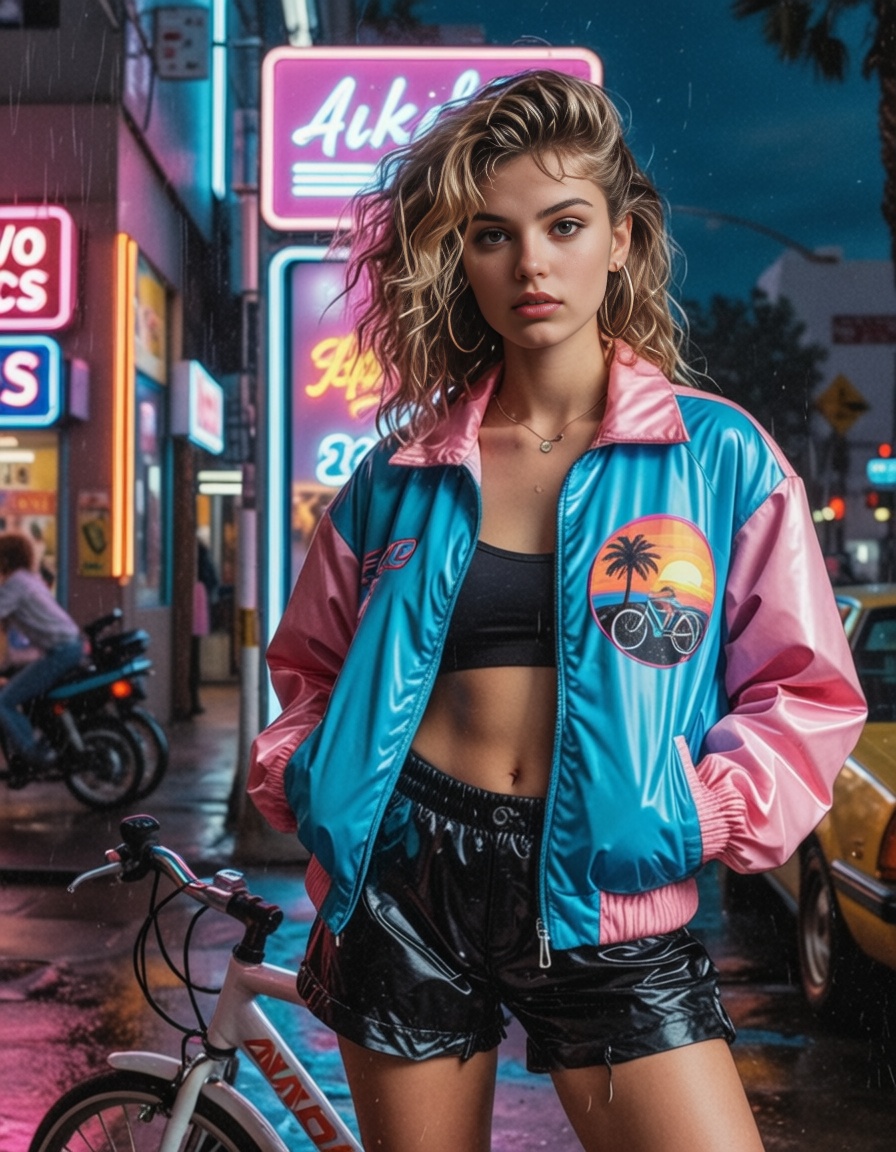 eh80s2,  80s style poster art kiosk,  Art prints of famous paintings and pop culture icons on Tensor.Art