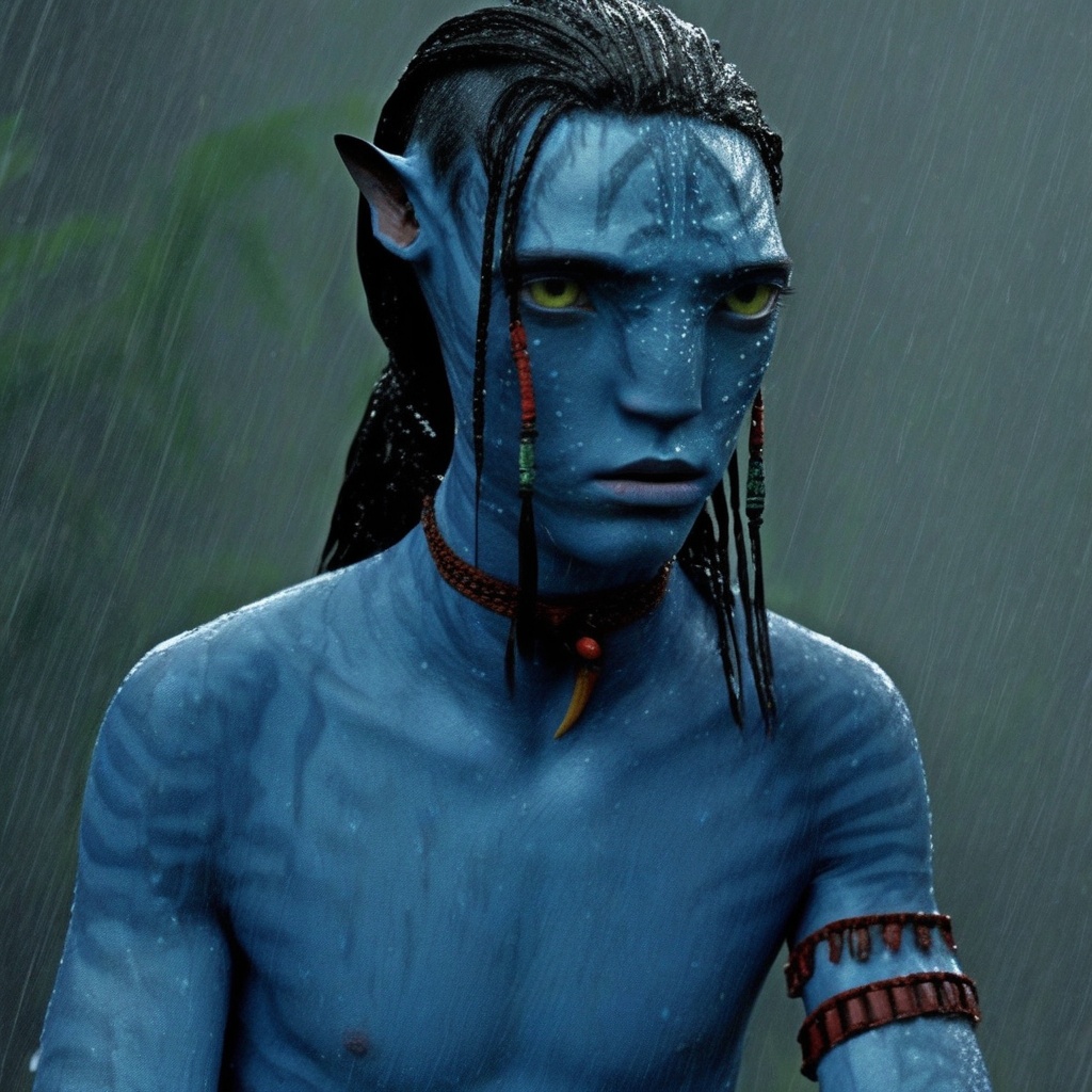 Lo’ak,  na’vi,  blue skin on Tensor.Art