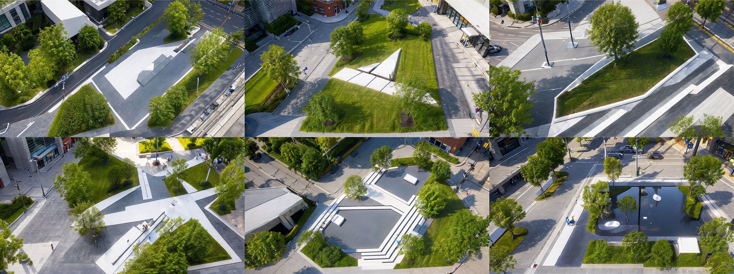 realistic,<lora:折线景观:0.8>,human viewpoint,perspective,park,commercial street,