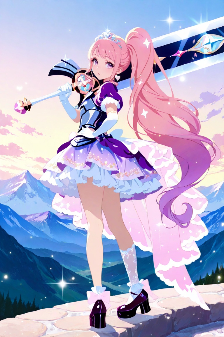 1girl,  magical girl,  side ponytail on Tensor.Art