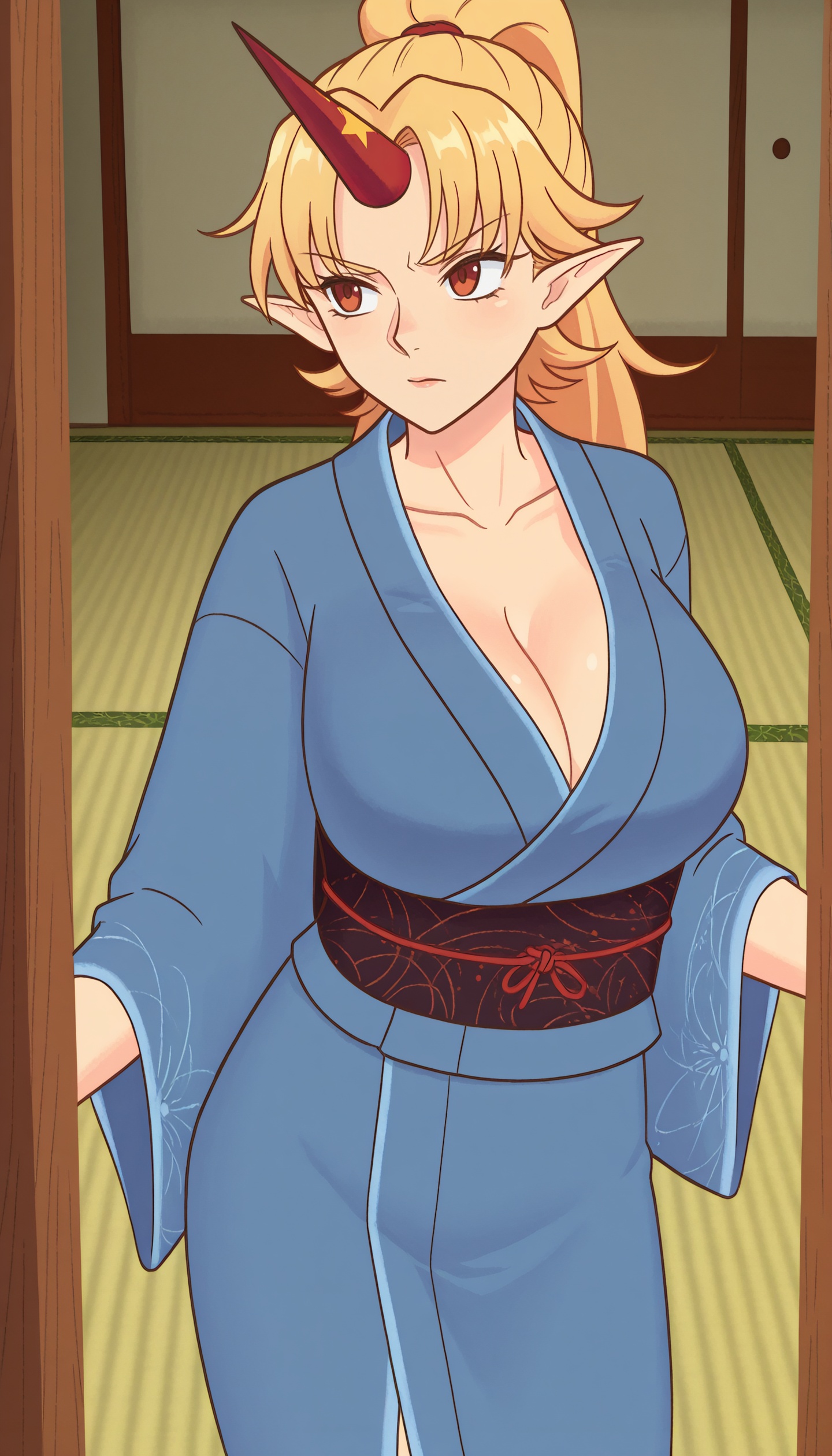 ((hoshiguma yuugi)),  1girl,  blonde hair on Tensor.Art
