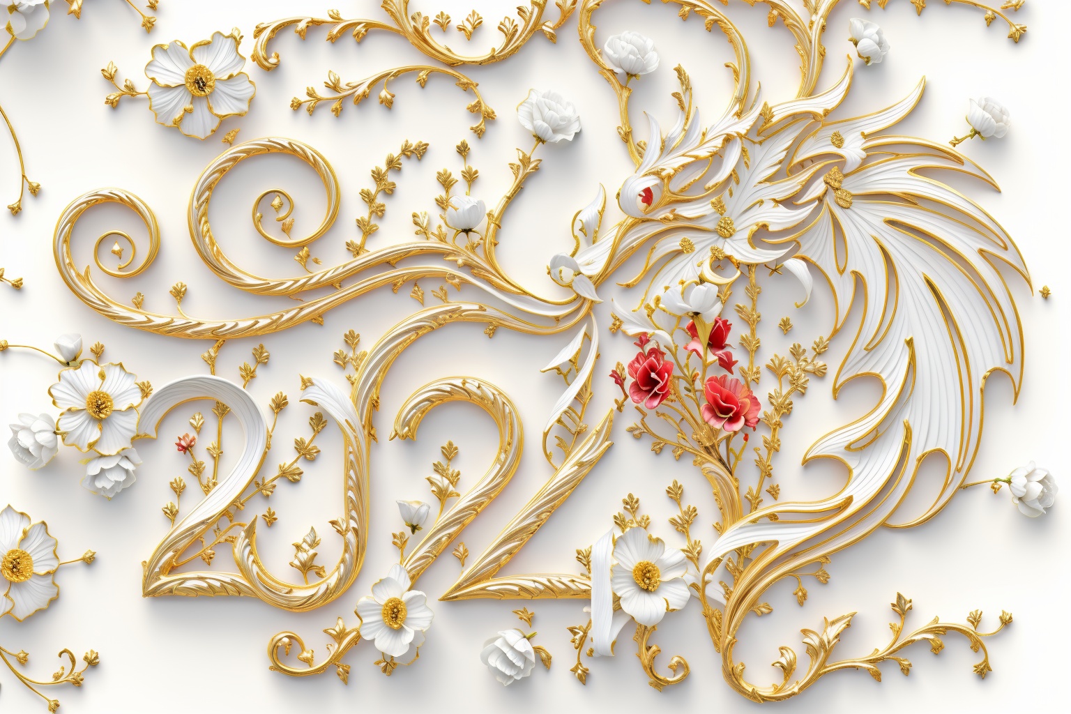 small RED Flower,carving,((rococo style)),gilding,masterpiece,best quality,<lora:hjyflowertext2--000012:0.68>,(white background:1.8),simple background,white background,