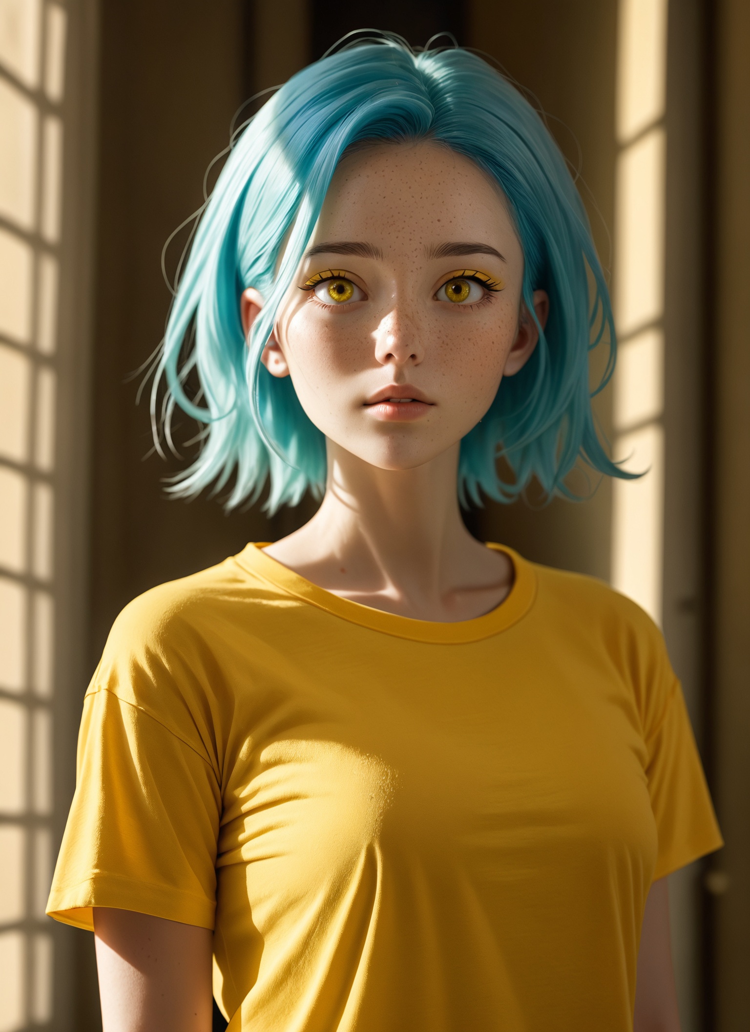 Medium low-angle photography,  full body view,  front view on Tensor.Art