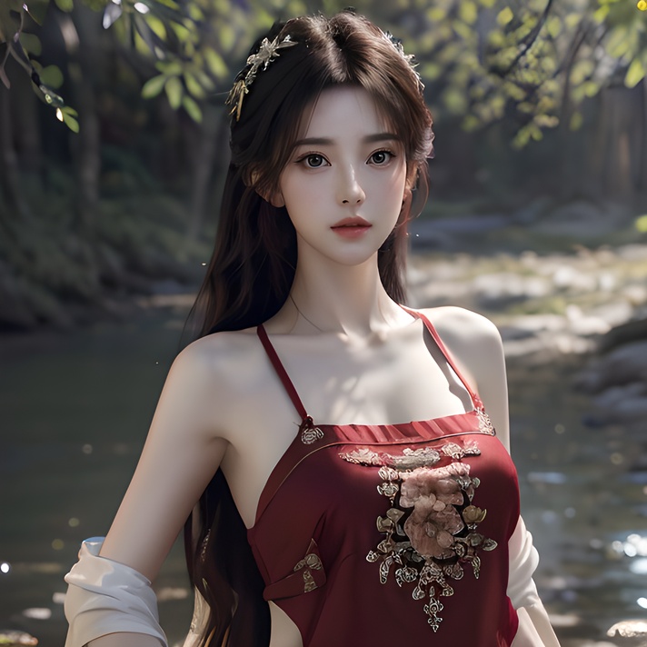 (8k, RAW photo, best quality, masterpiece:1.2), (realistic, photo-realistic:1.2)(raw photo) (extremely detailed CG unity 8k wallpaper) detailed and intricate, original,highres,[1girl:background:0.6]looking at viewer,upper  body，red shidudou,   <lora:shidudou_20230603041725:0.7>