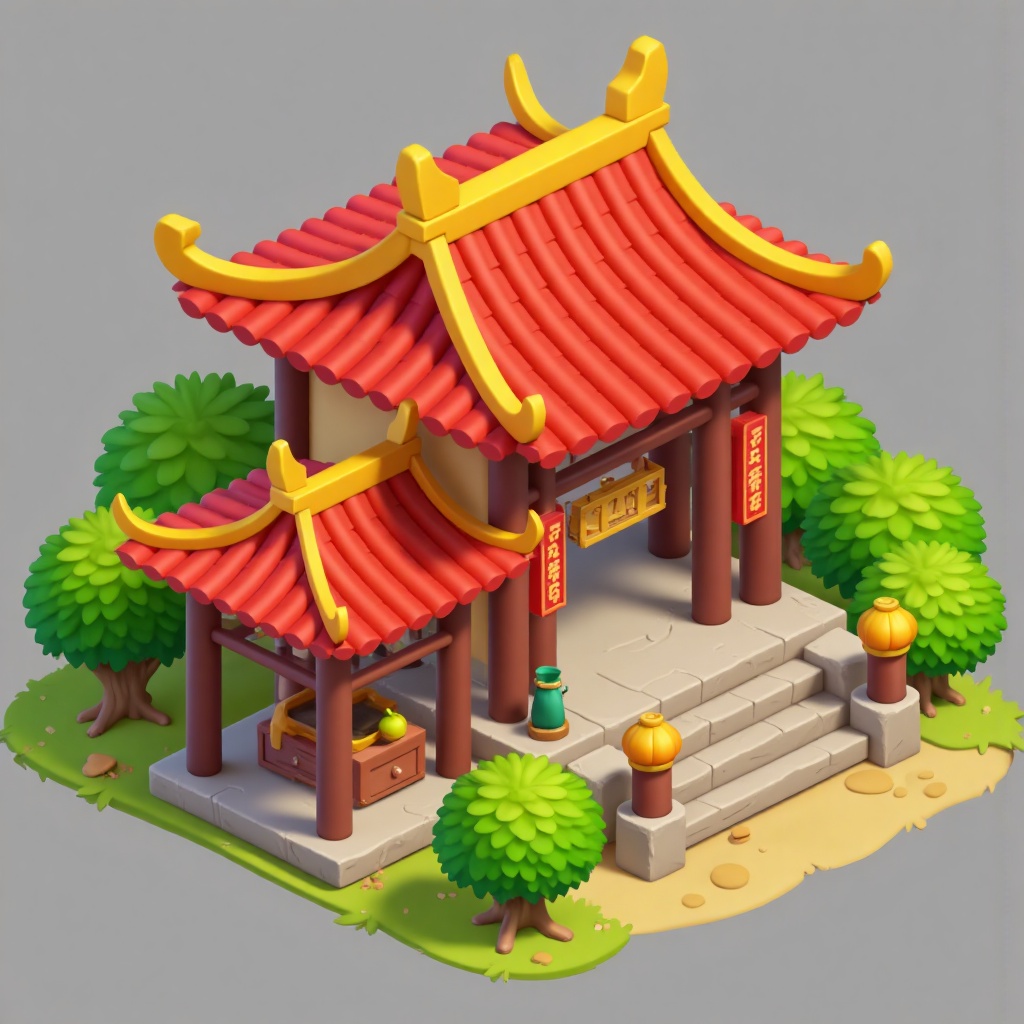 XJbuilding,XJbuilding,a close up of a small building with a red roof,chinese temple,isometric game asset,mobile game asset,3 d icon for mobile game,traditional chinese textures,isometric game art,chinese building,very detailed isometric,ancient chinese architecture,game assets,isometric 2 d game art,garden environment,prerendered isometric graphics,3 d isometric,3d isometric,super detailed color lowpoly art,beautiful isometric garden,vietnamese temple scene,chinese village,mobile game art,old asian village,3d game art,3 d game art,detailed objects,chinese style,isometric style,game icon asset,isometric 3d render,pagoda,chinese palace,asset store,detailed game art,
