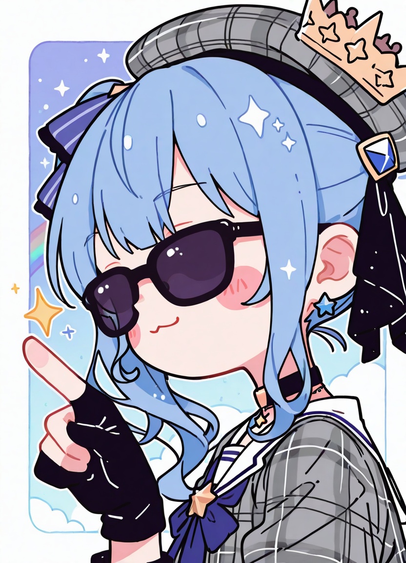 1girl,  hoshimachi suisei,  virtual youtuber on Tensor.Art