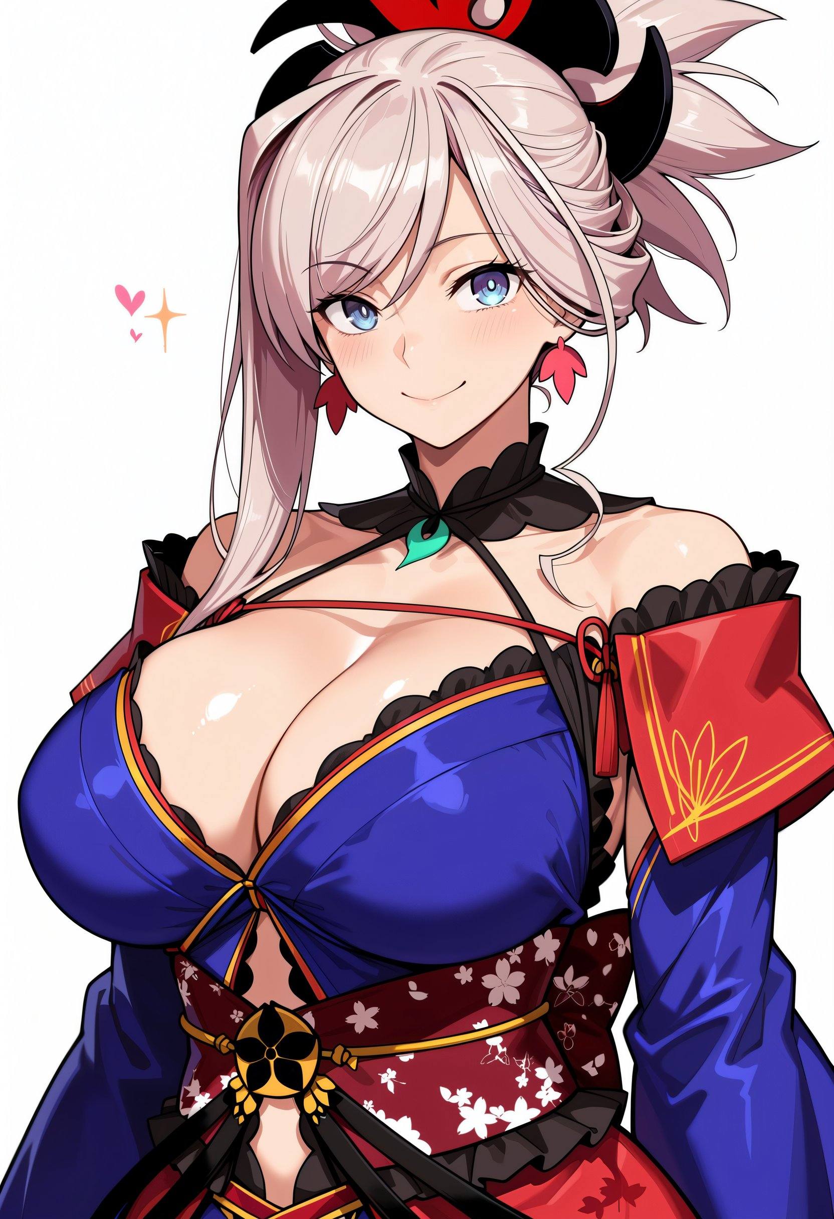 miyamoto musashi \(fate\),  1girl,  blue eyes on Tensor.Art