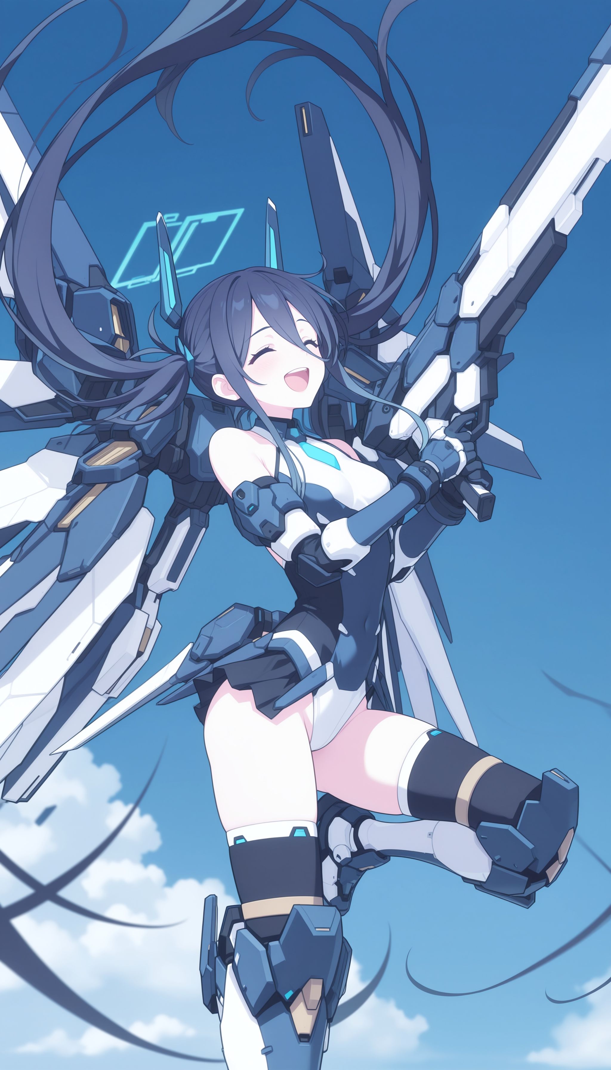 aris \(rinsen\) \(blue archive\),  mecha pilot suit,  mechanical wings on Tensor.Art