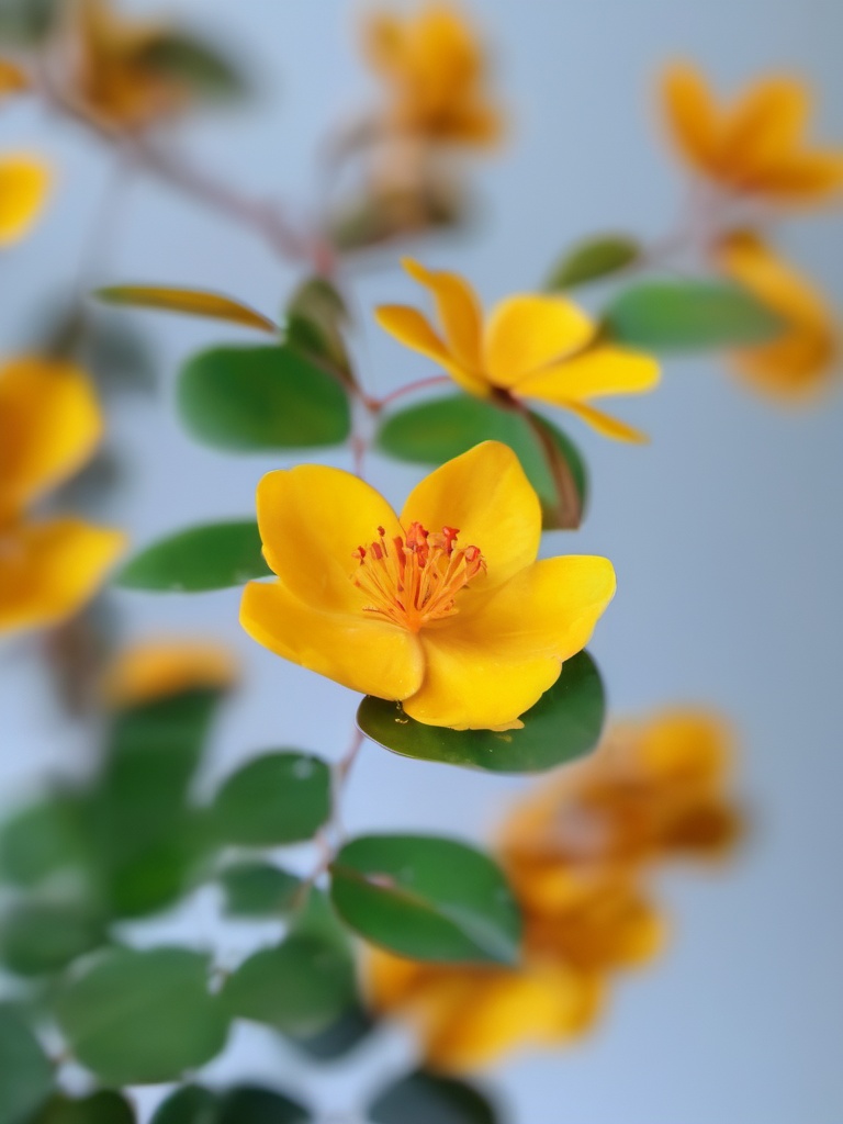 huangse,no humans,white background,simple background,tree,orange flower,flower,blurry,still life,depth of field,traditional media,scenery,leaf,outdoors,branch,autumn,yellow flower,masterpiece,8K,realistic,UHD,<lora:huangse 1.0:1>,