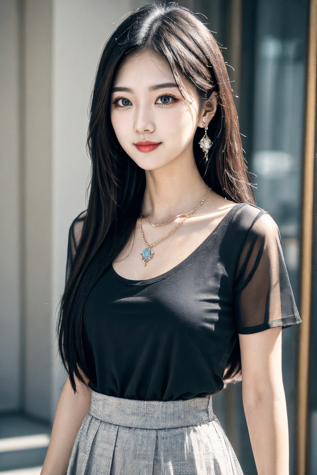 1girl,  solo,  smirk by 天TIN on Tensor.Art