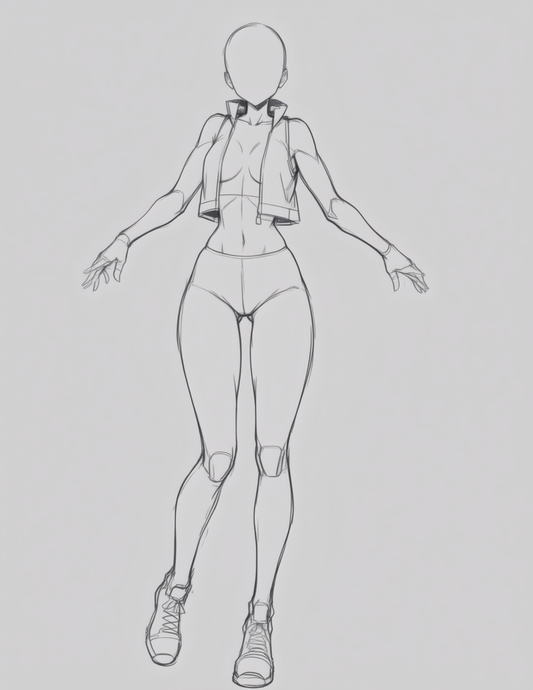 sketch_pose,  monochrome,  greyscale on Tensor.Art