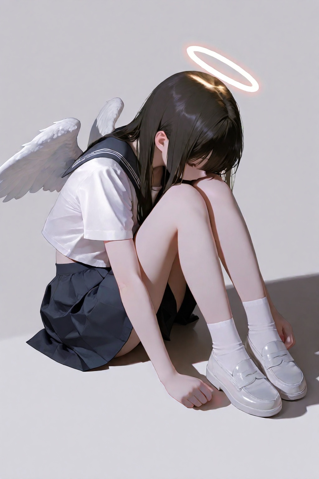 1girl,  wings,  solo on Tensor.Art