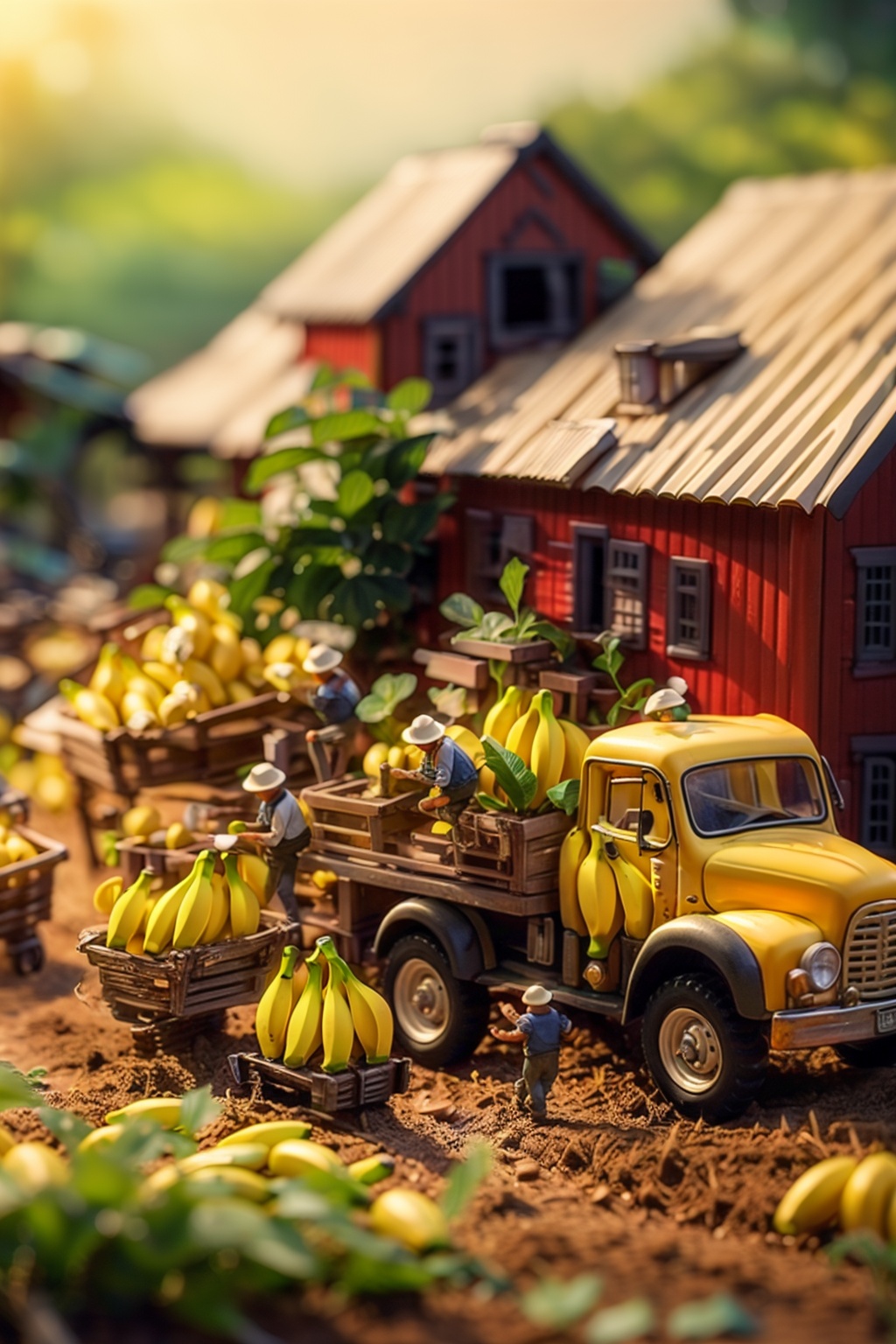 HTTP,banana, fruit, multiple boys, blurry, tree, house, food, outdoors, scenery, truck, road, truck<lora:HTTP_20231215154623-000012:1>