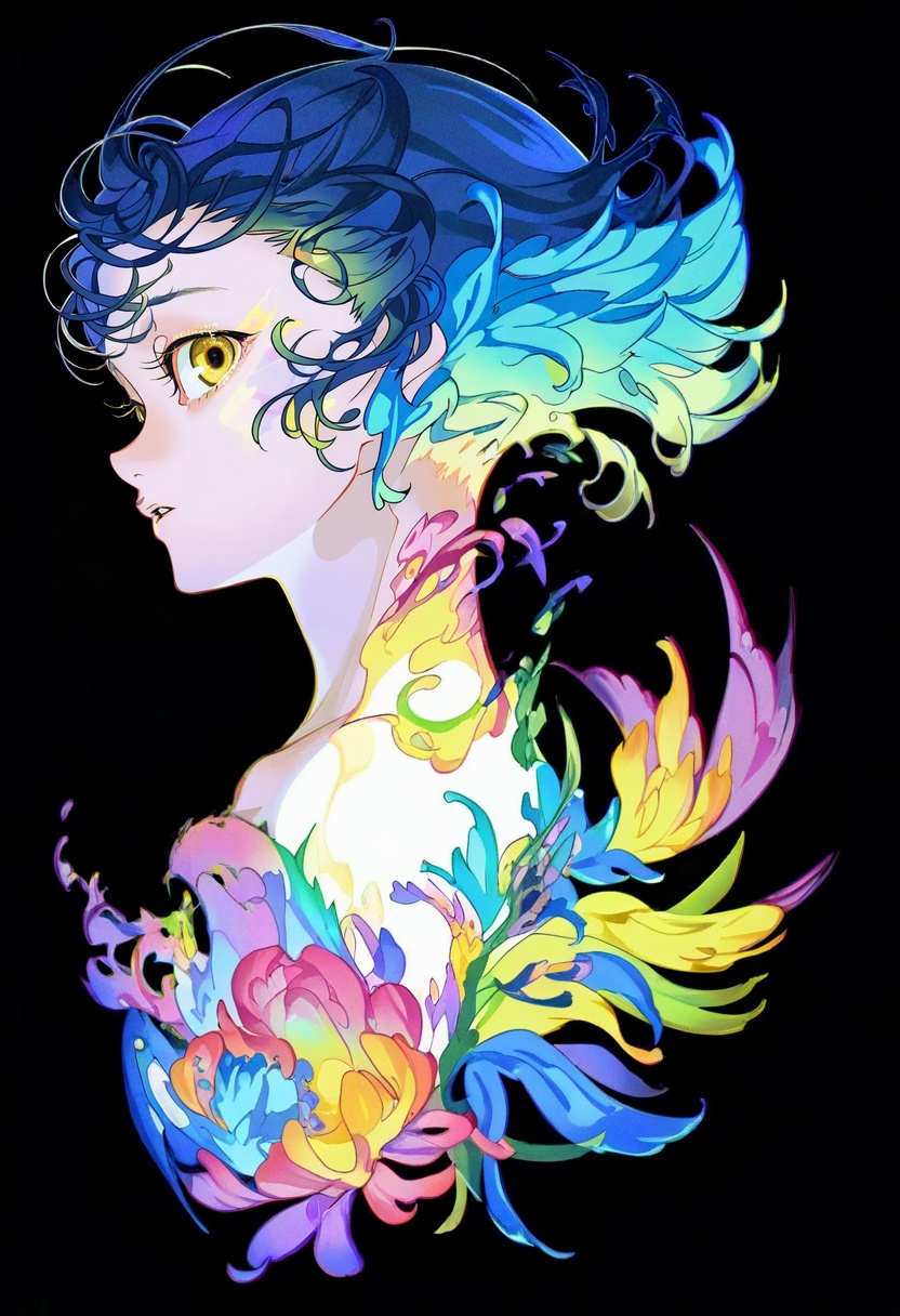 solo,  flower,  colorful on Tensor.Art