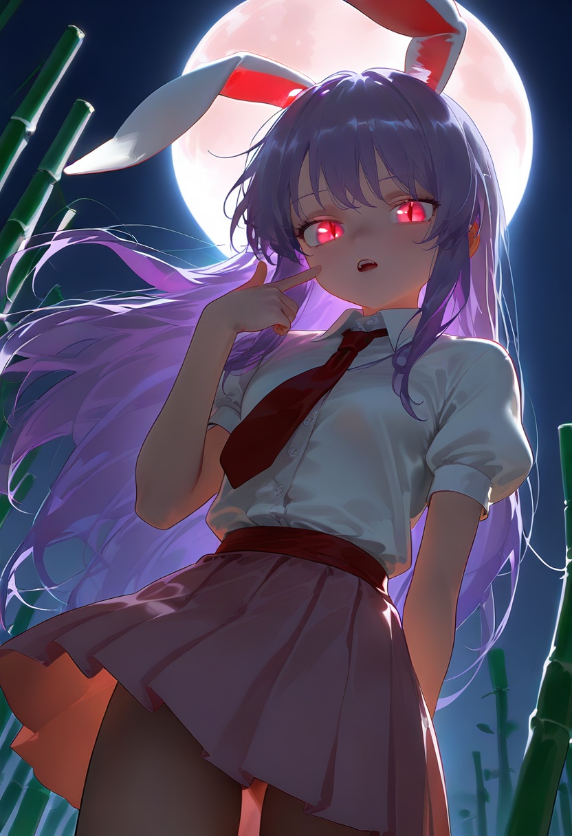 touhou,  1girl,  animal ears on Tensor.Art