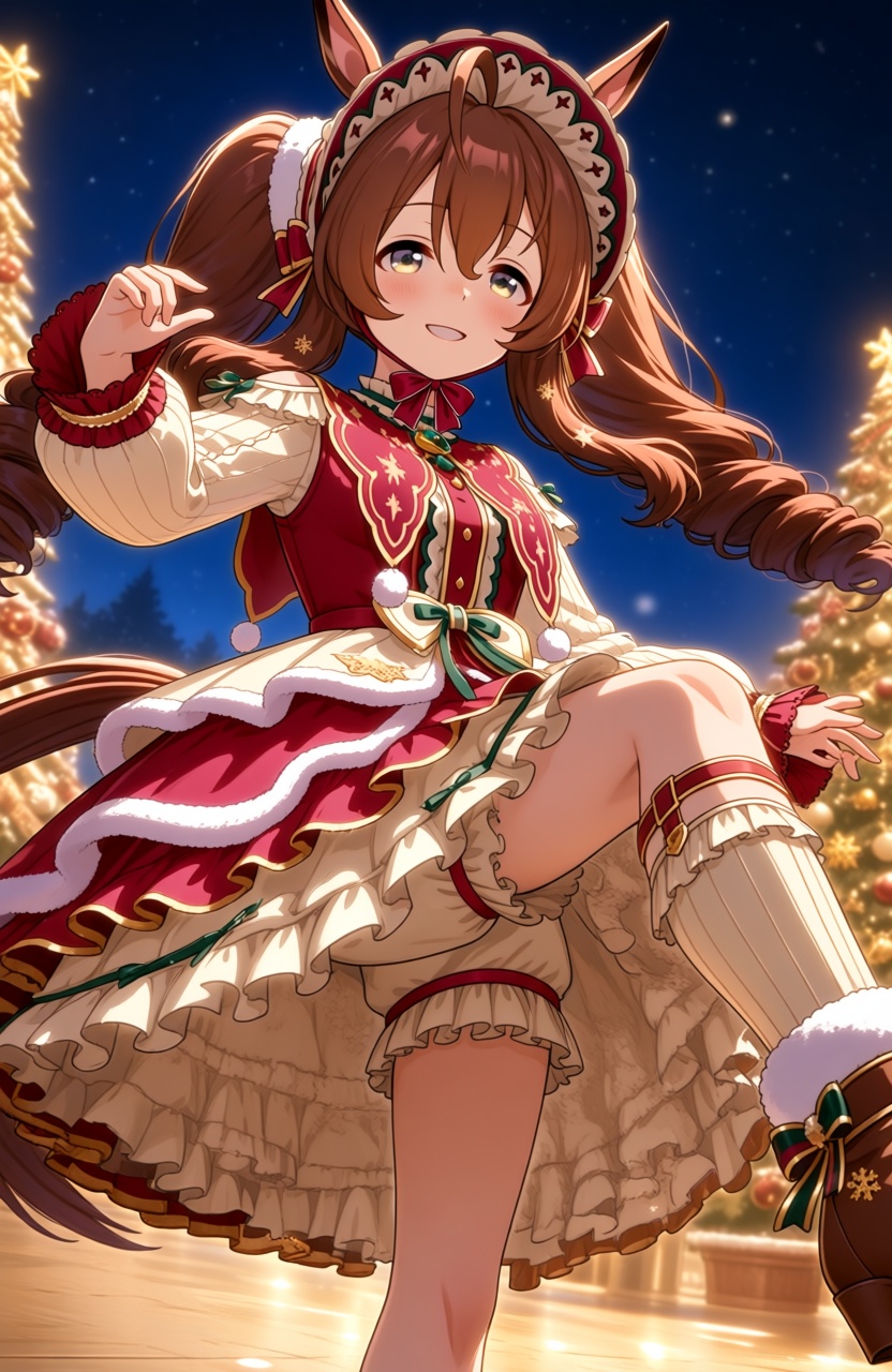 mejiro bright \(umamusume\),  1girl,  long sleeves on Tensor.Art