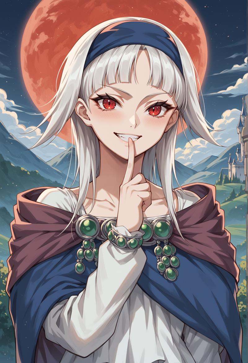 1girl,  medium hair,  white hair on Tensor.Art