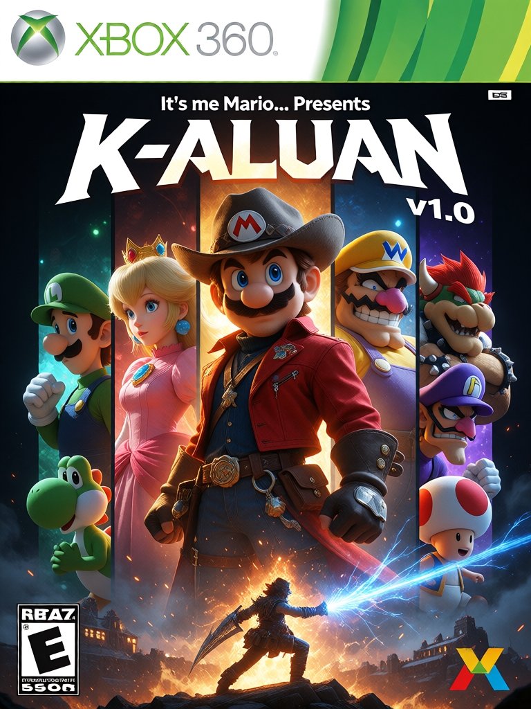 Xbox 360 game cover inspired by the iconic composition and dramatic character arrangement of a legendary fighting game cov...