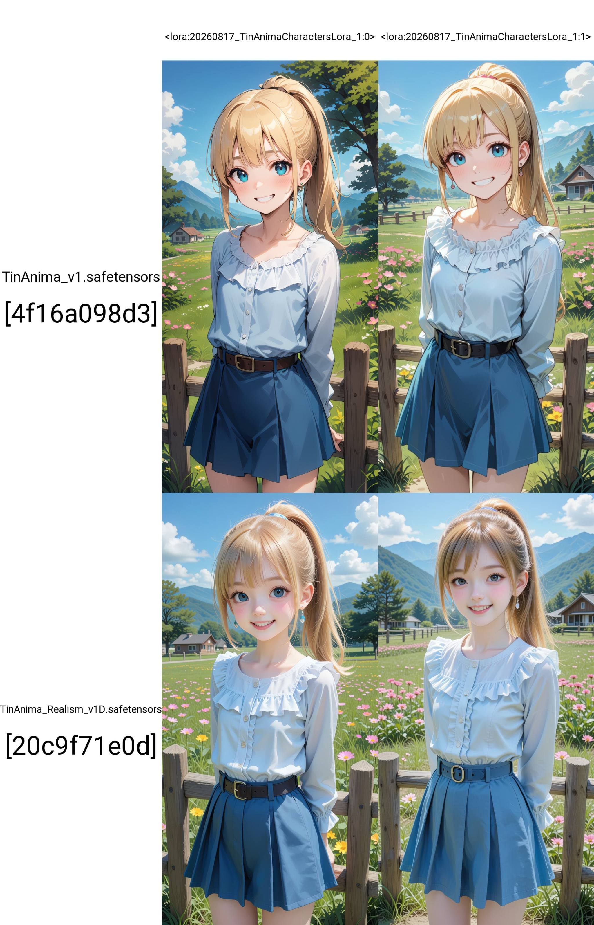 1girl,  outdoors,  wooden fence on Tensor.Art