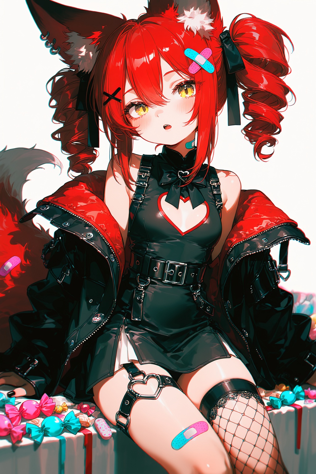 @gu1ugu1u,  fox girl,  red hair on Tensor.Art