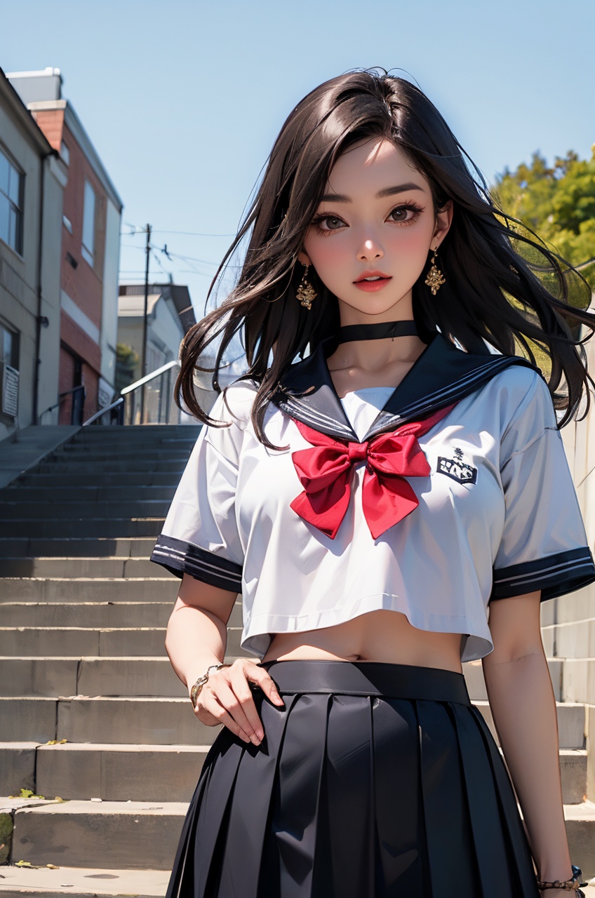 1girl,  skirt,  solo on Tensor.Art