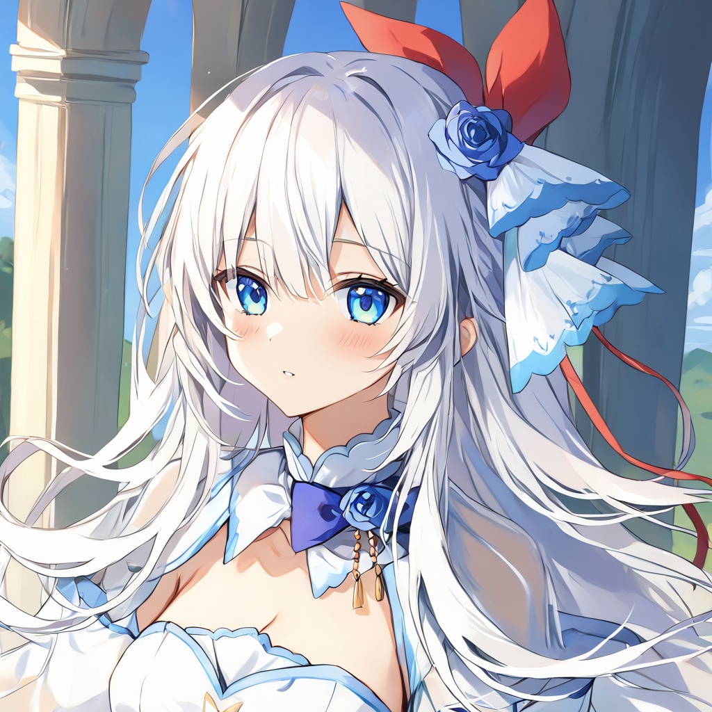 <lora:蜜蕊可3.0:1>,solo,1girl,white dress, 