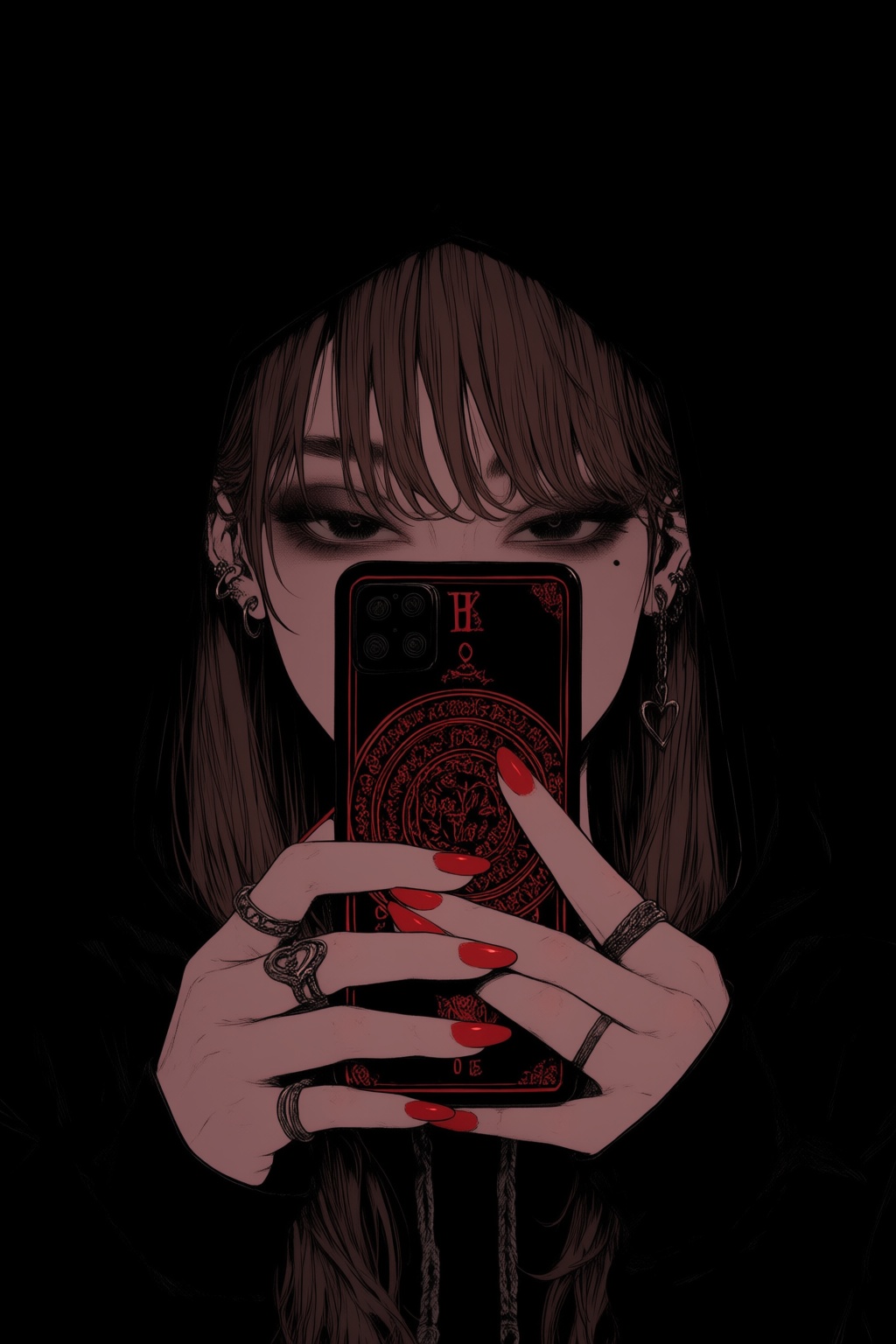 1girl,  black eyes,  brown hair on Tensor.Art