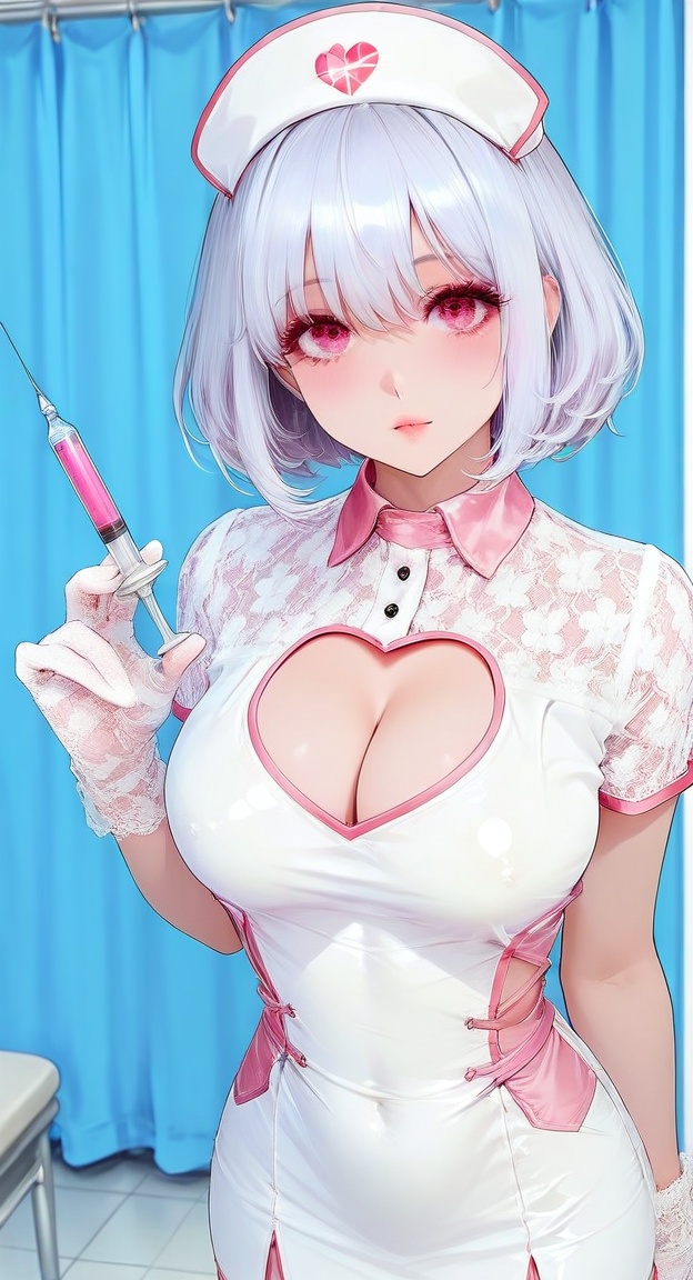 straight_hair,  silver hair,  standing on Tensor.Art