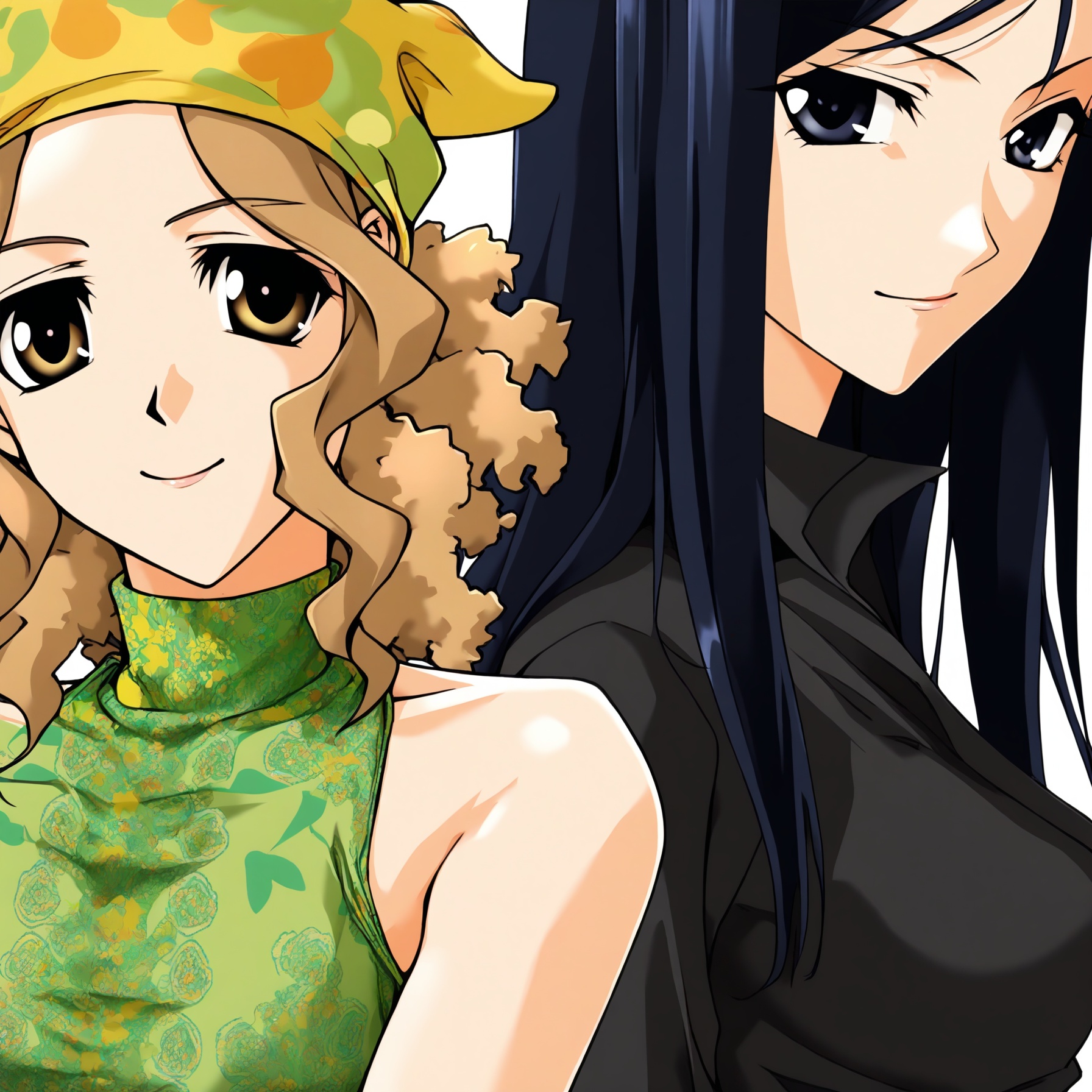 2girls,  multiple girls,  simple background on Tensor.Art