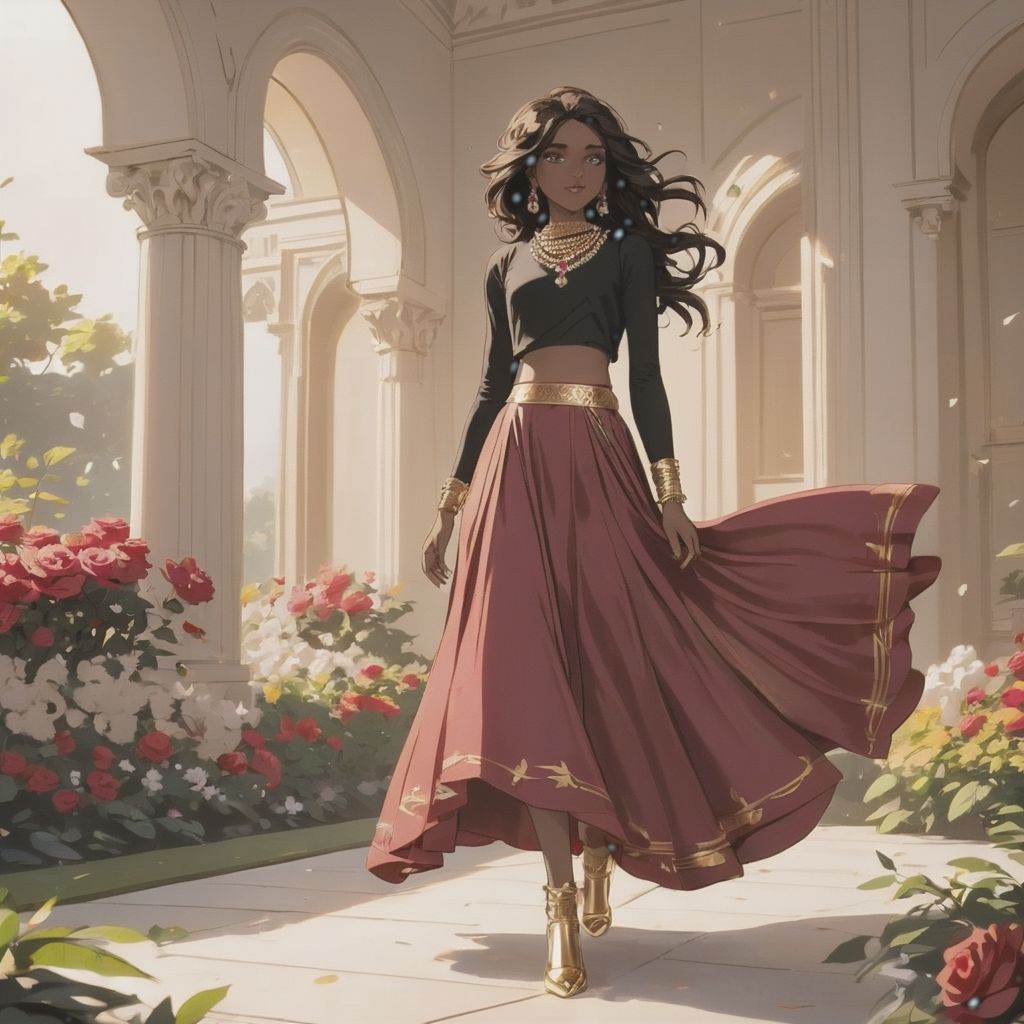 a beautiful (((black haired girl,  ))) very long messy hair,  beautiful detailed deep brown eyes on Tensor.Art