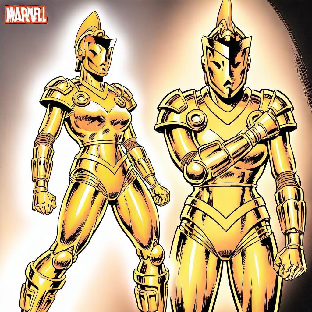 starshine,  full metallic orange armor,  flying in front off on Tensor.Art